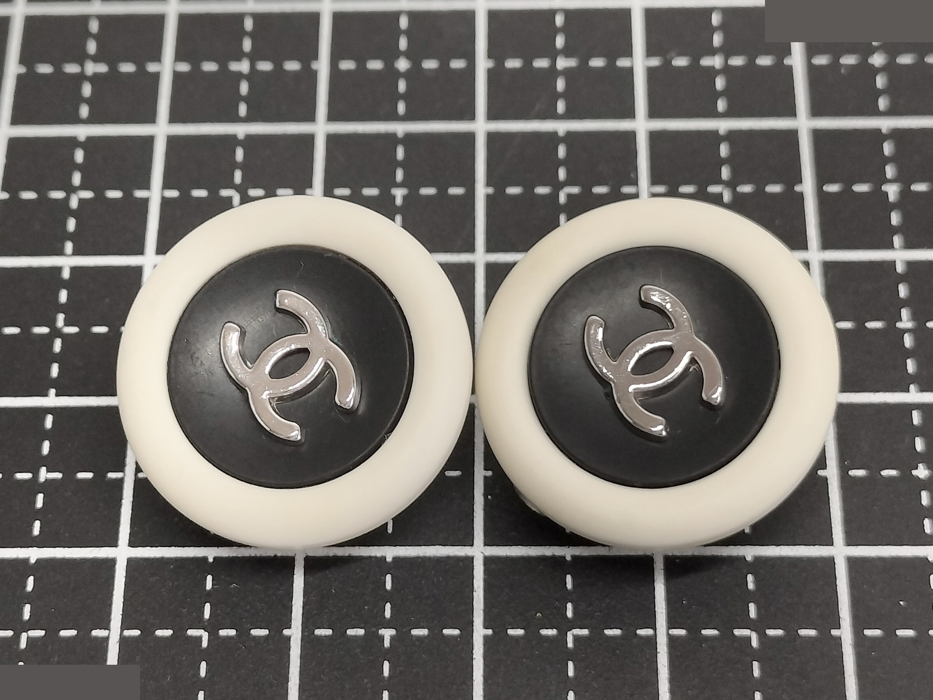 Coco White Black Earrings — view 6