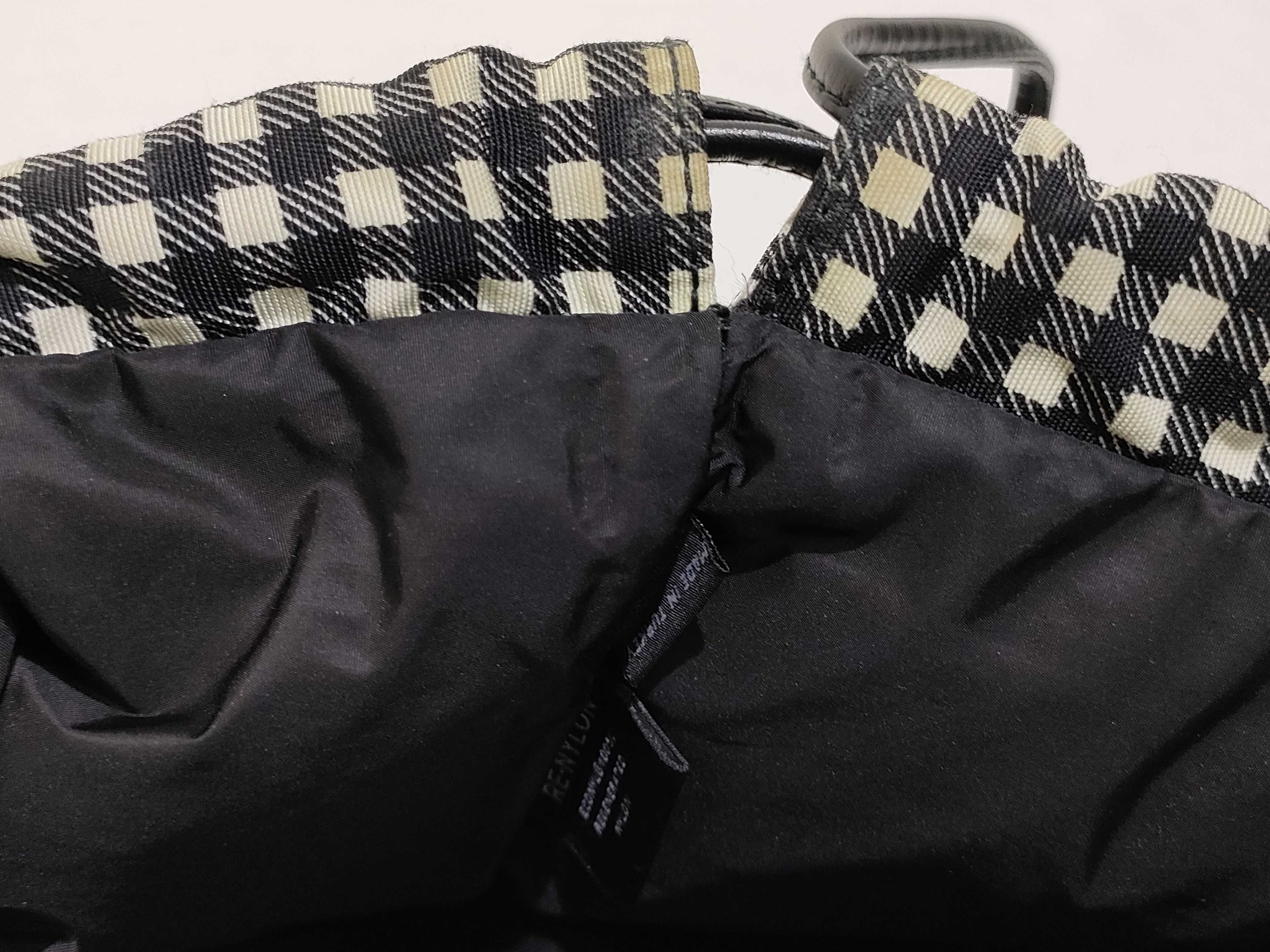Brand New, Unused RE-NYLON FAILLE VICHY Gingham Drawstring Bag Handbag — view 11
