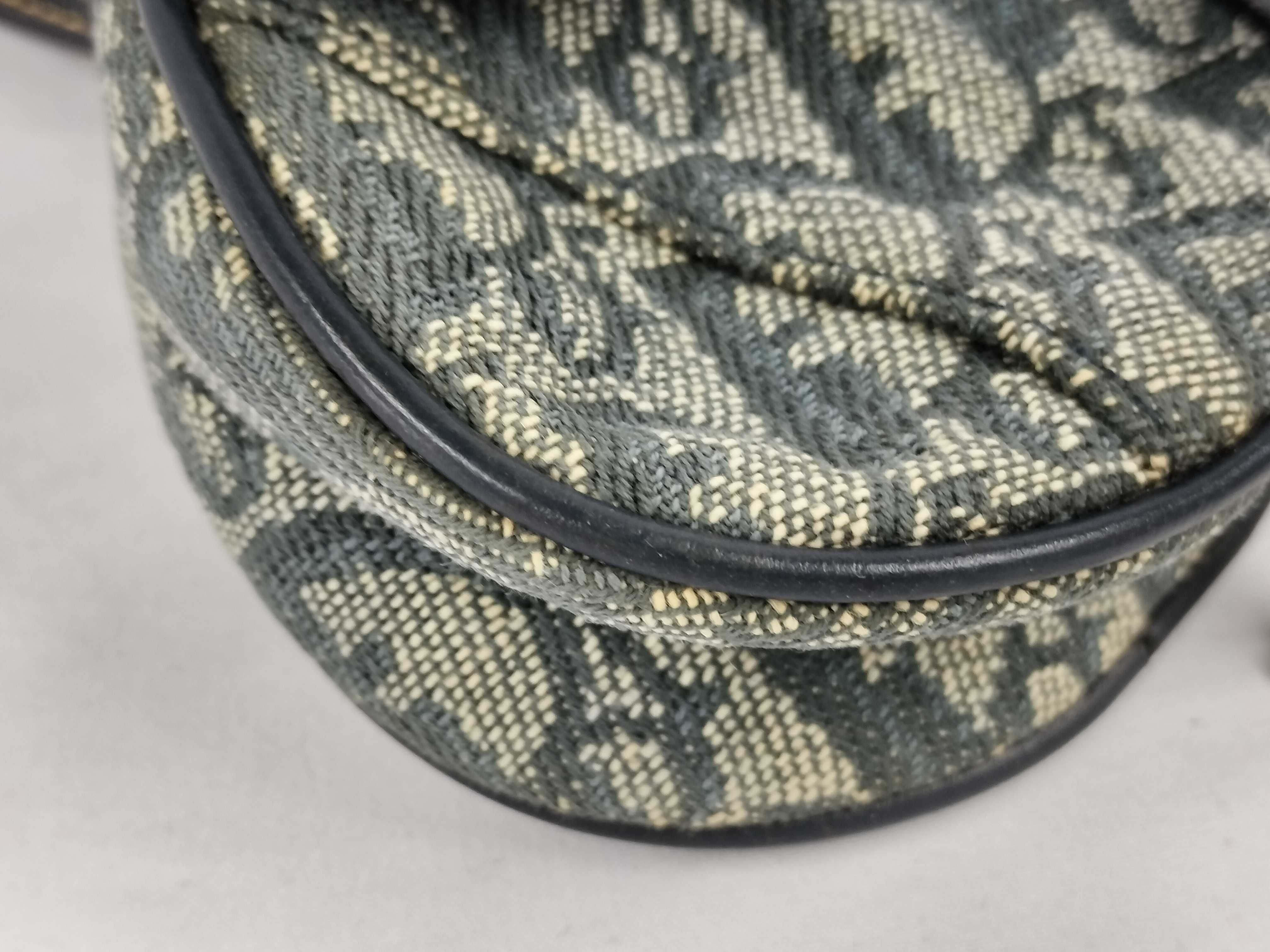 Trotter Christian Dior Saddle Waist Bag Trotter Oblique Navy Waist Bag — view 4