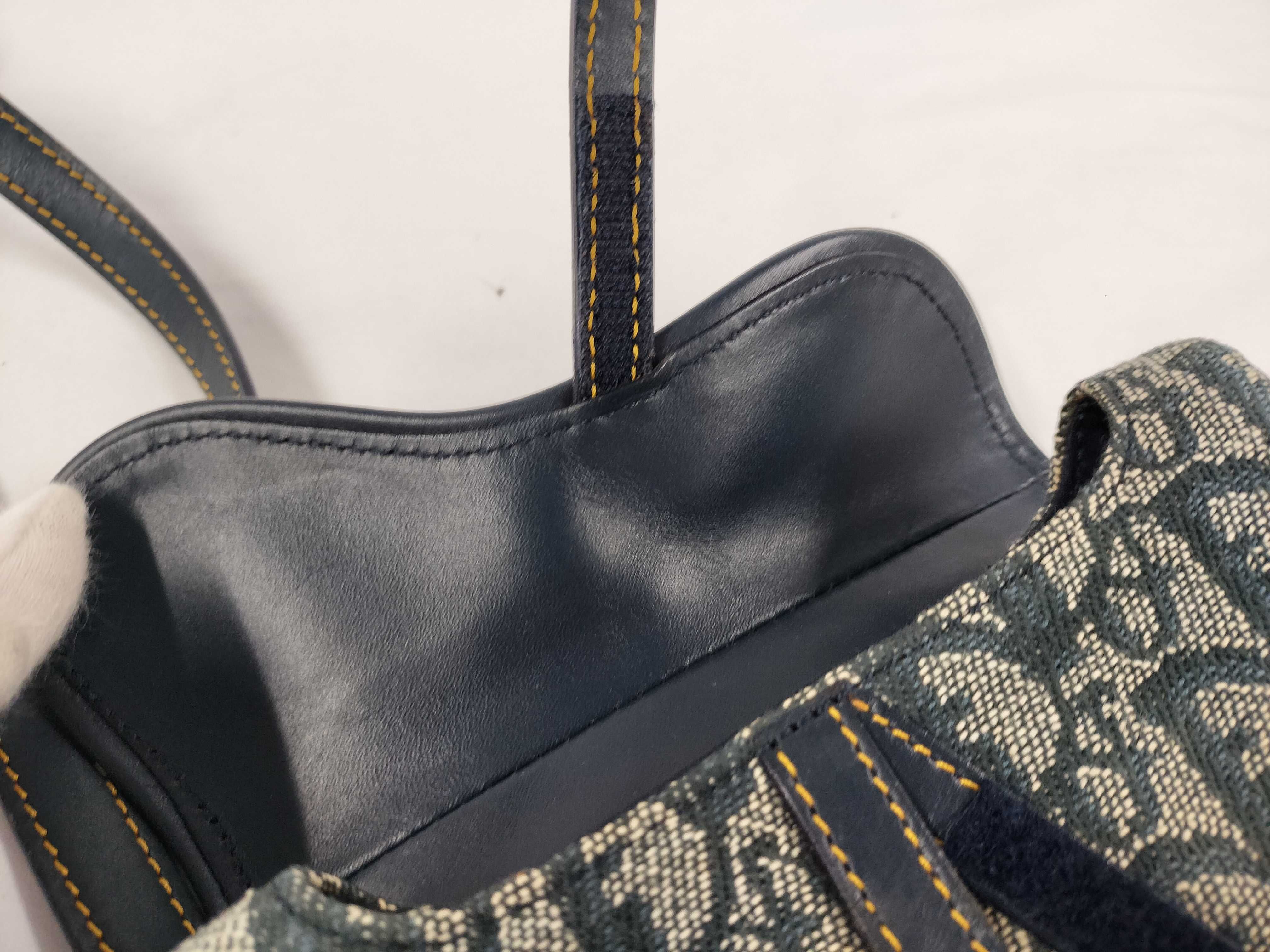 Trotter Christian Dior Saddle Waist Bag Trotter Oblique Navy Waist Bag — view 5
