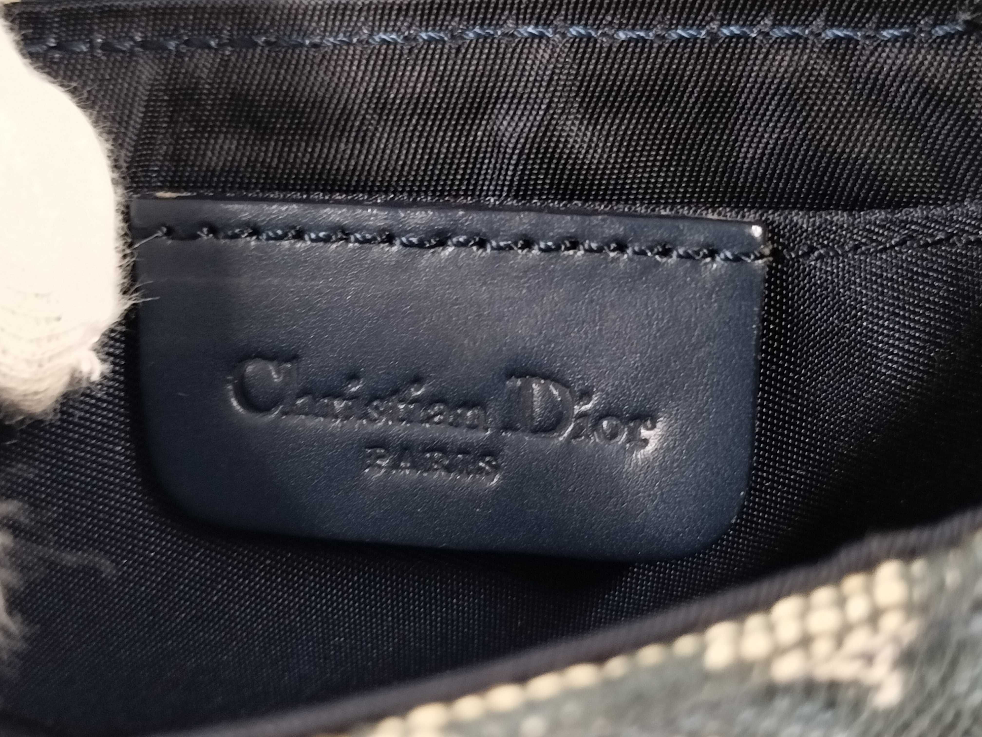 Trotter Christian Dior Saddle Waist Bag Trotter Oblique Navy Waist Bag — view 7