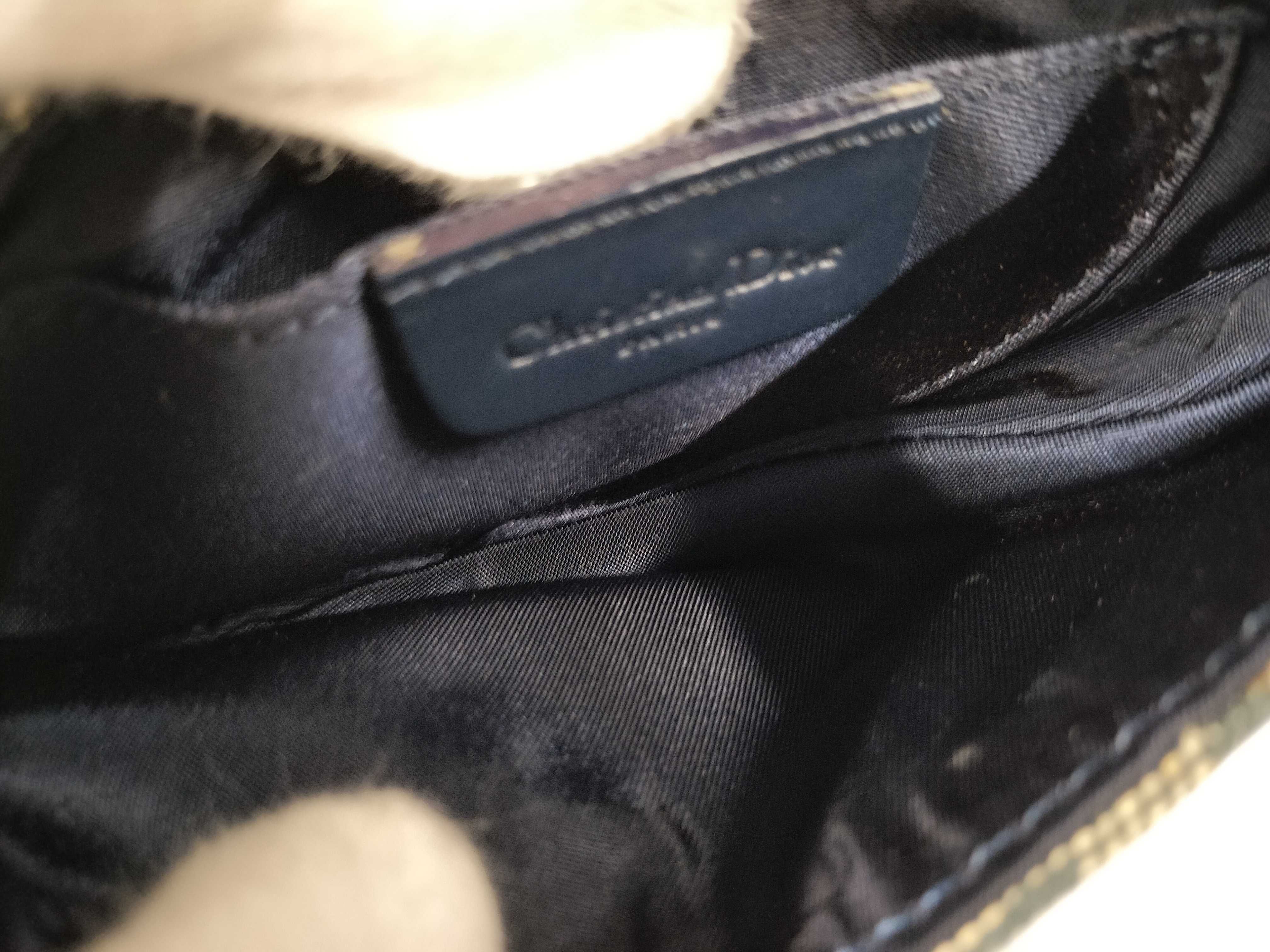 Trotter Christian Dior Saddle Waist Bag Trotter Oblique Navy Waist Bag — view 8
