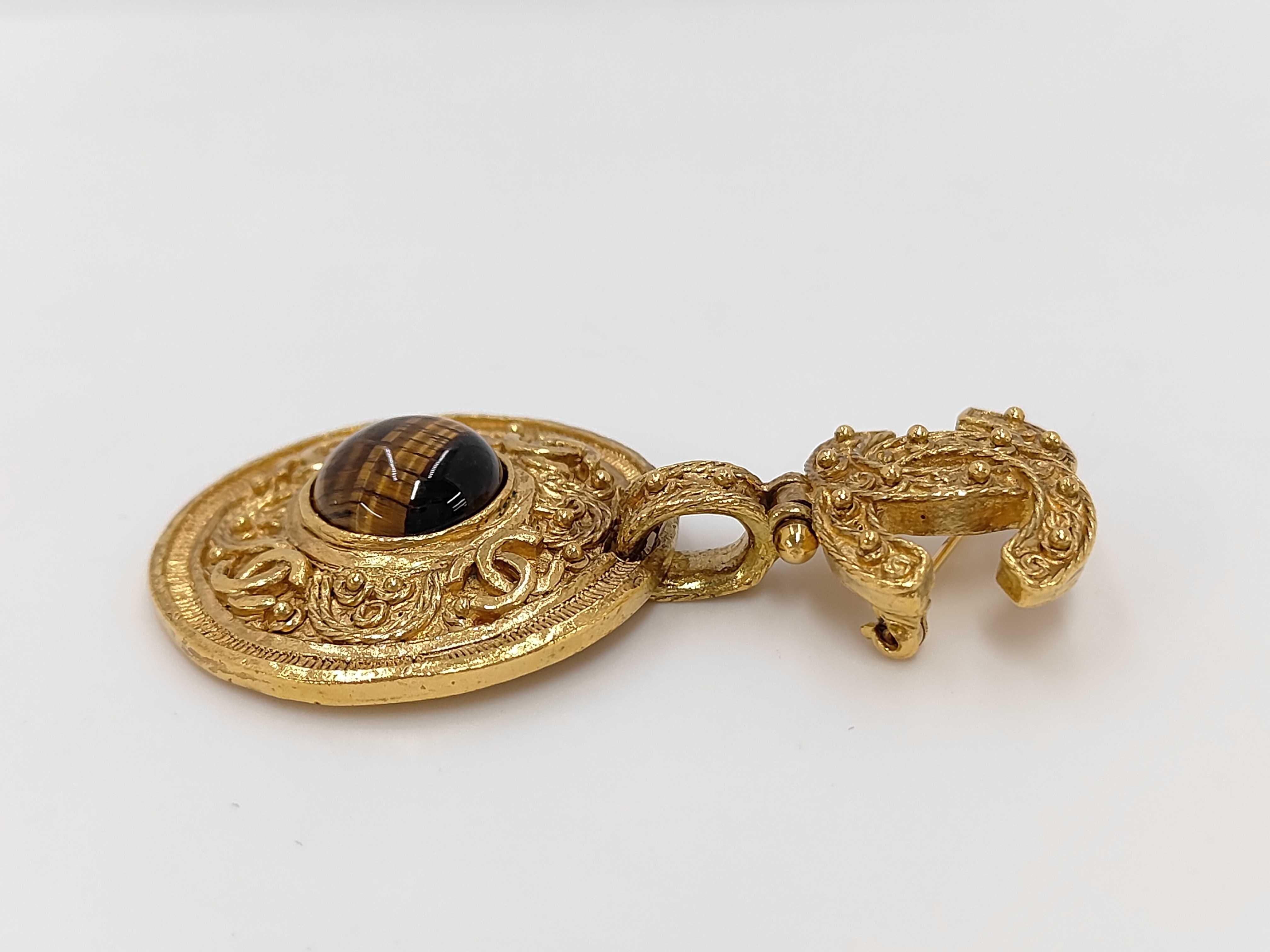 Tiger Eye Brooch 94A — view 2