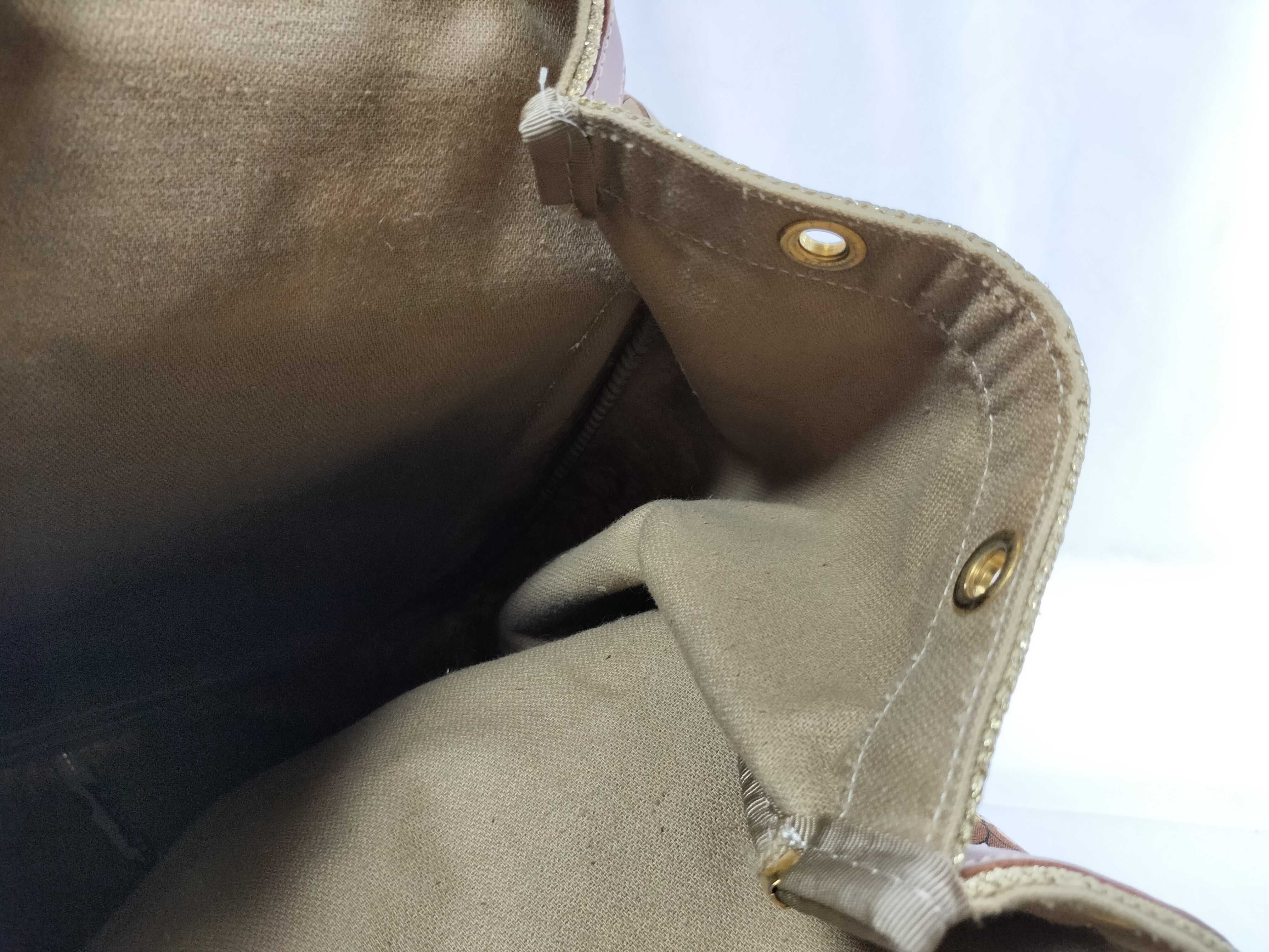 Vintage One-Shoulder Canvas Shoulder Bag with Bell Pattern — view 9