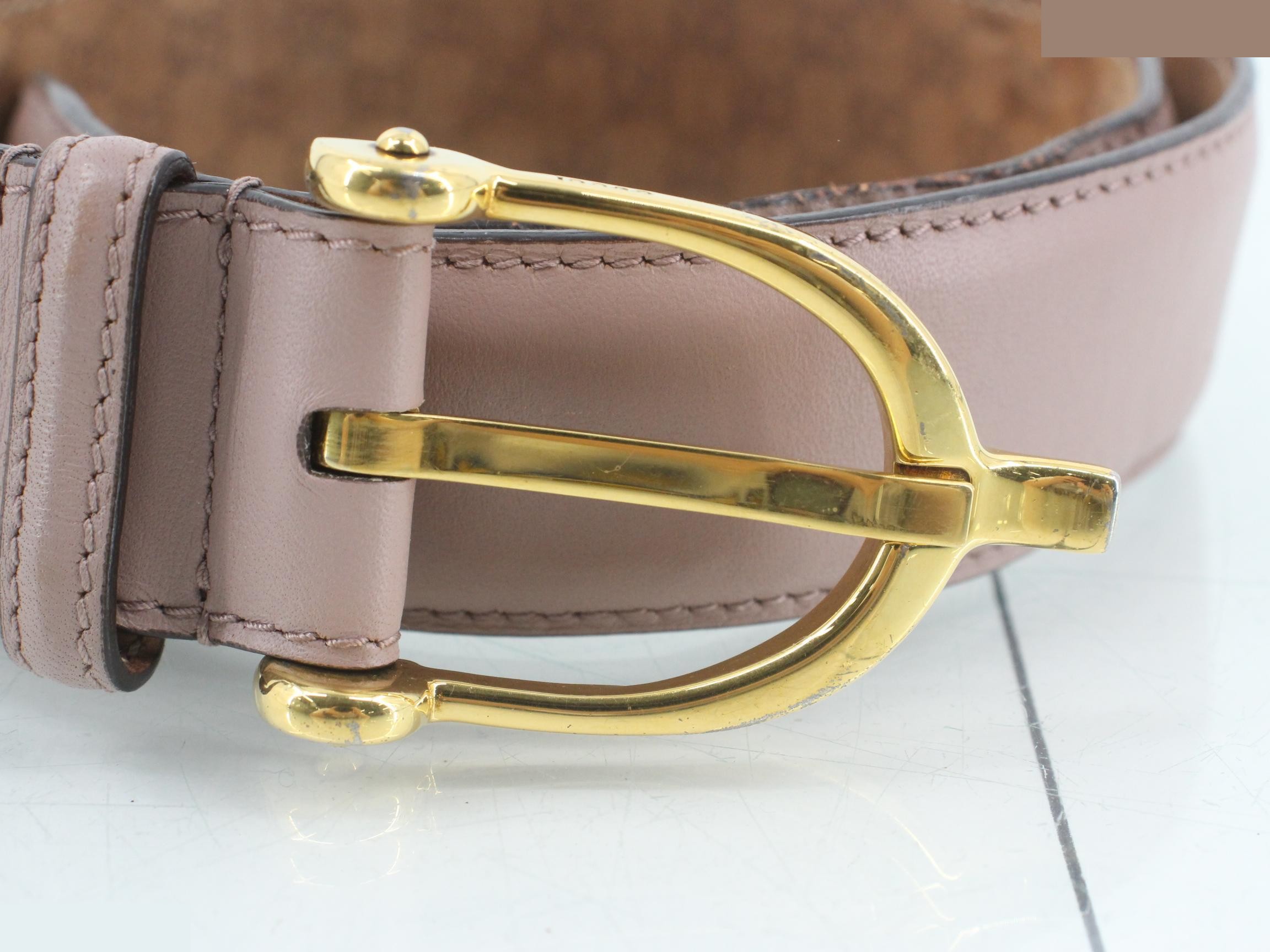 Leather belt (square G buckle) — view 3