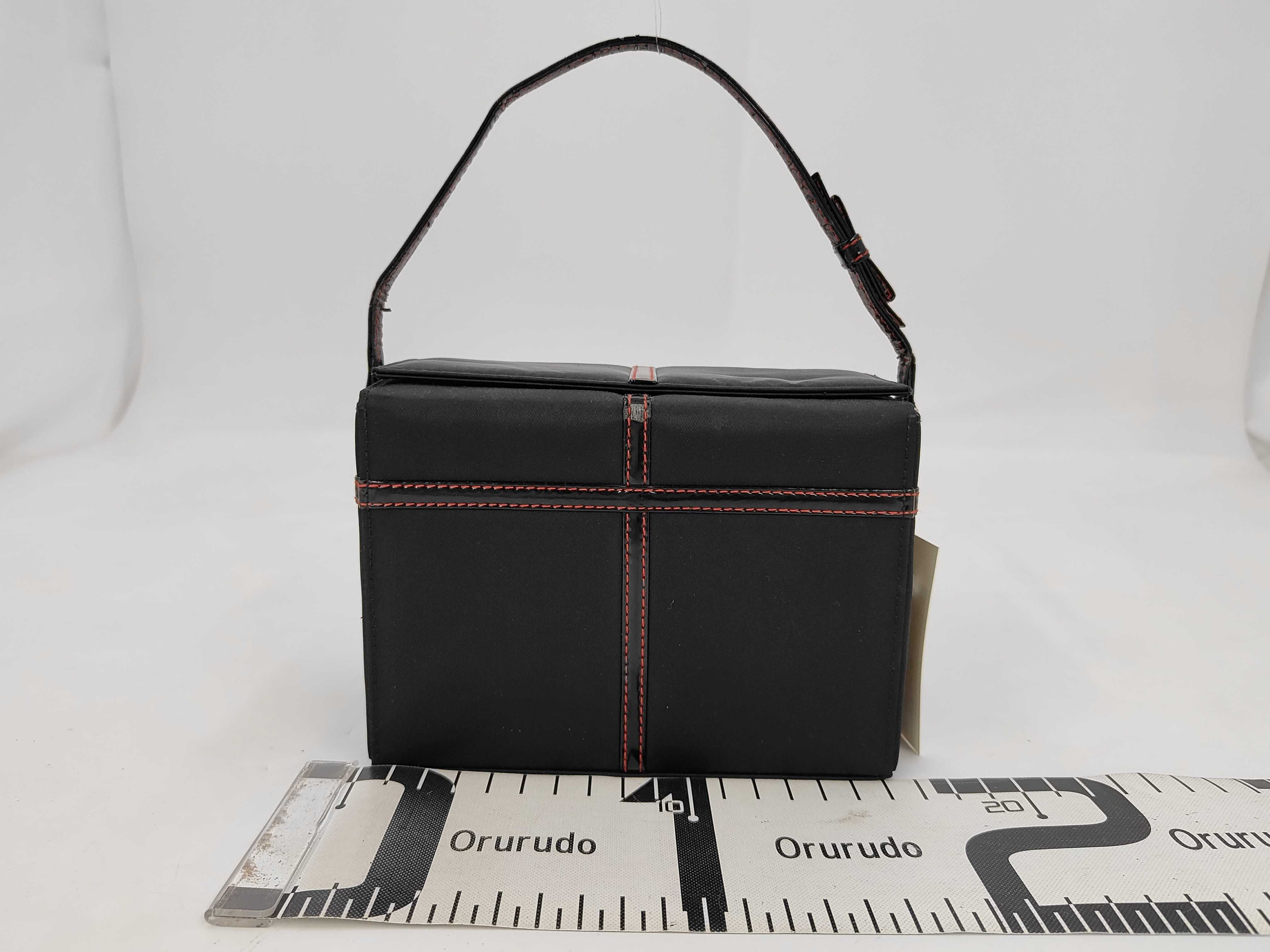 Box Vanity Pouch Ribbon Handbag — view 2