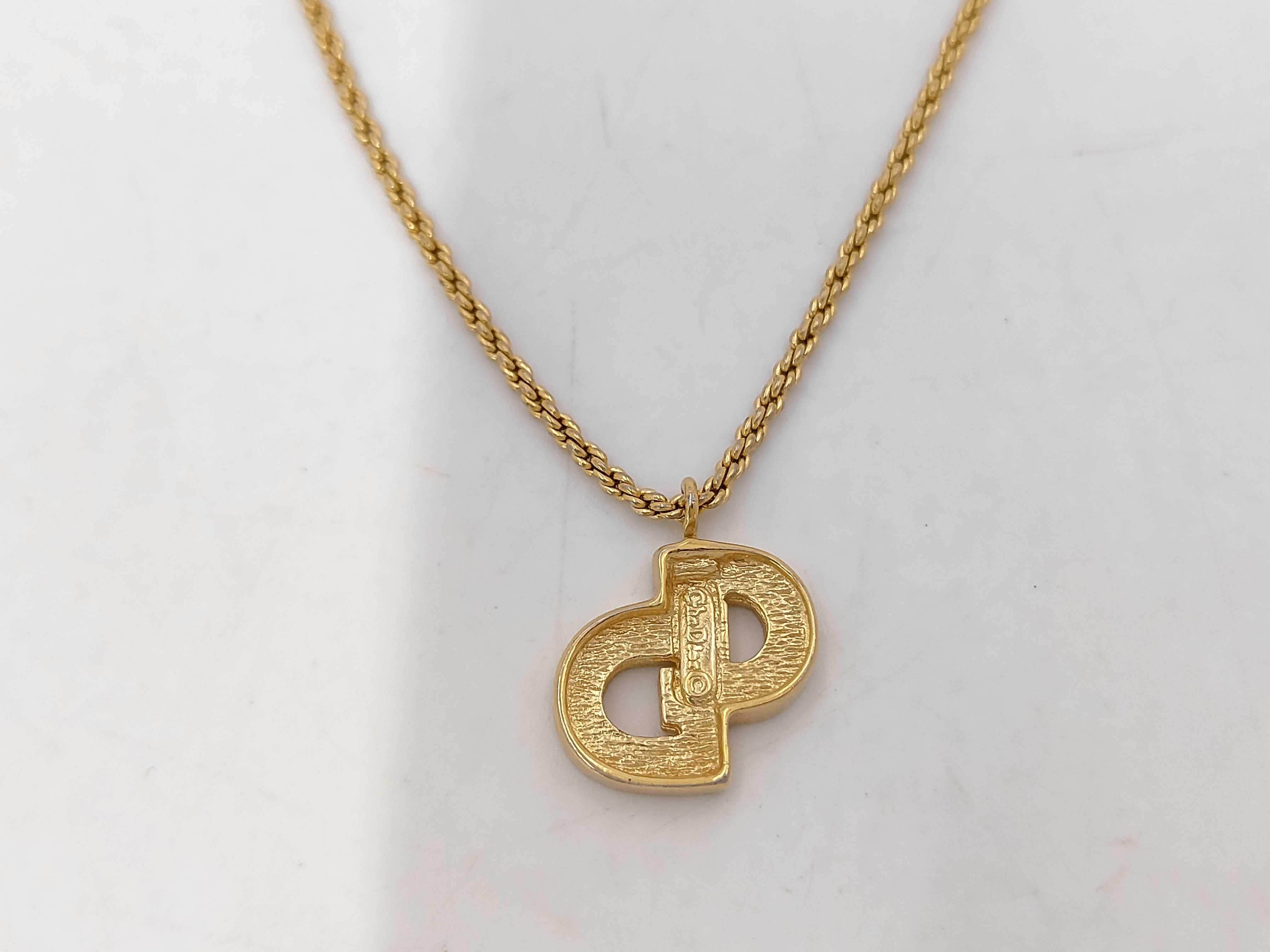 Rhinestone Logo Necklace — view 2