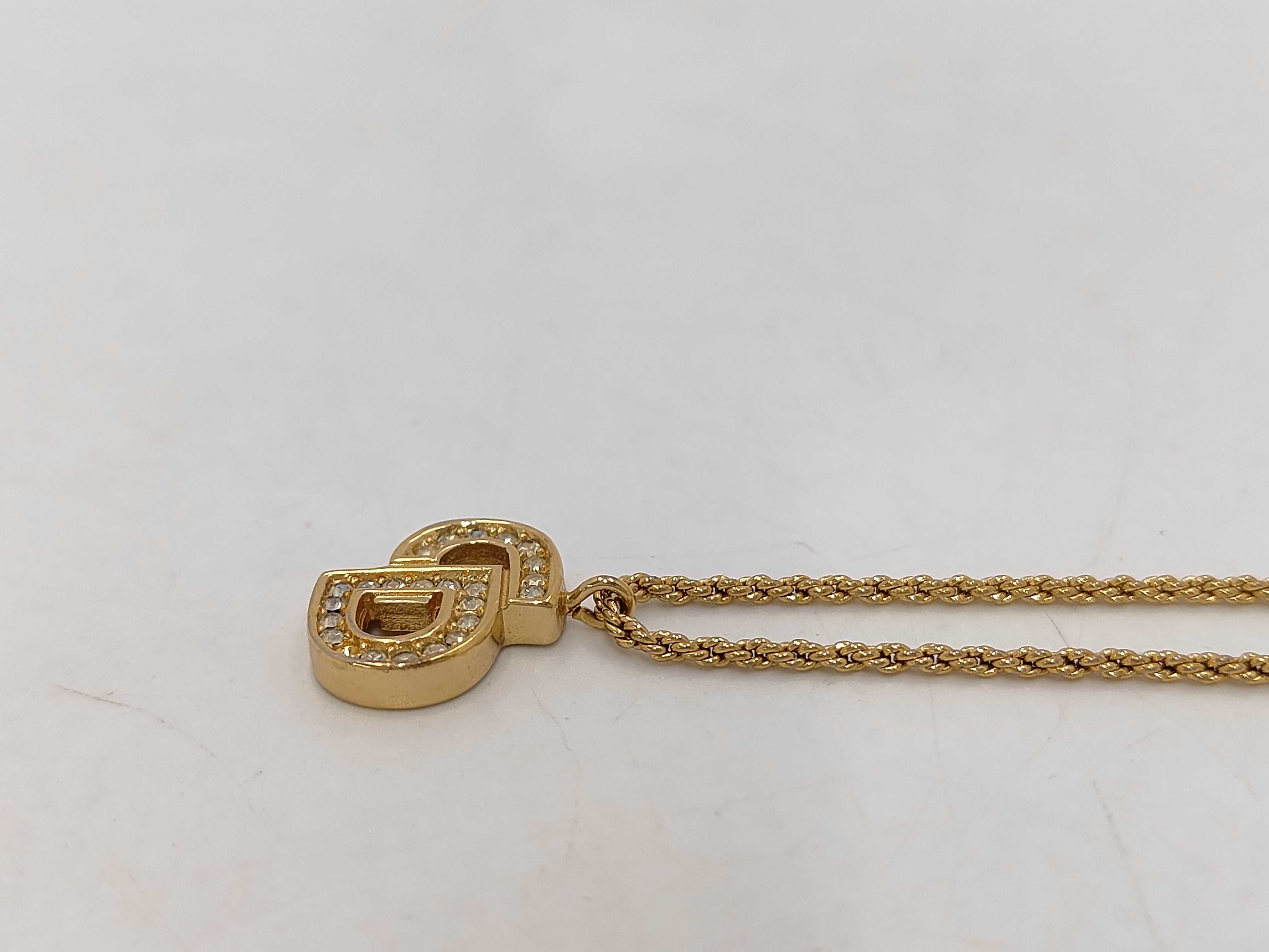 Rhinestone Logo Necklace — view 3
