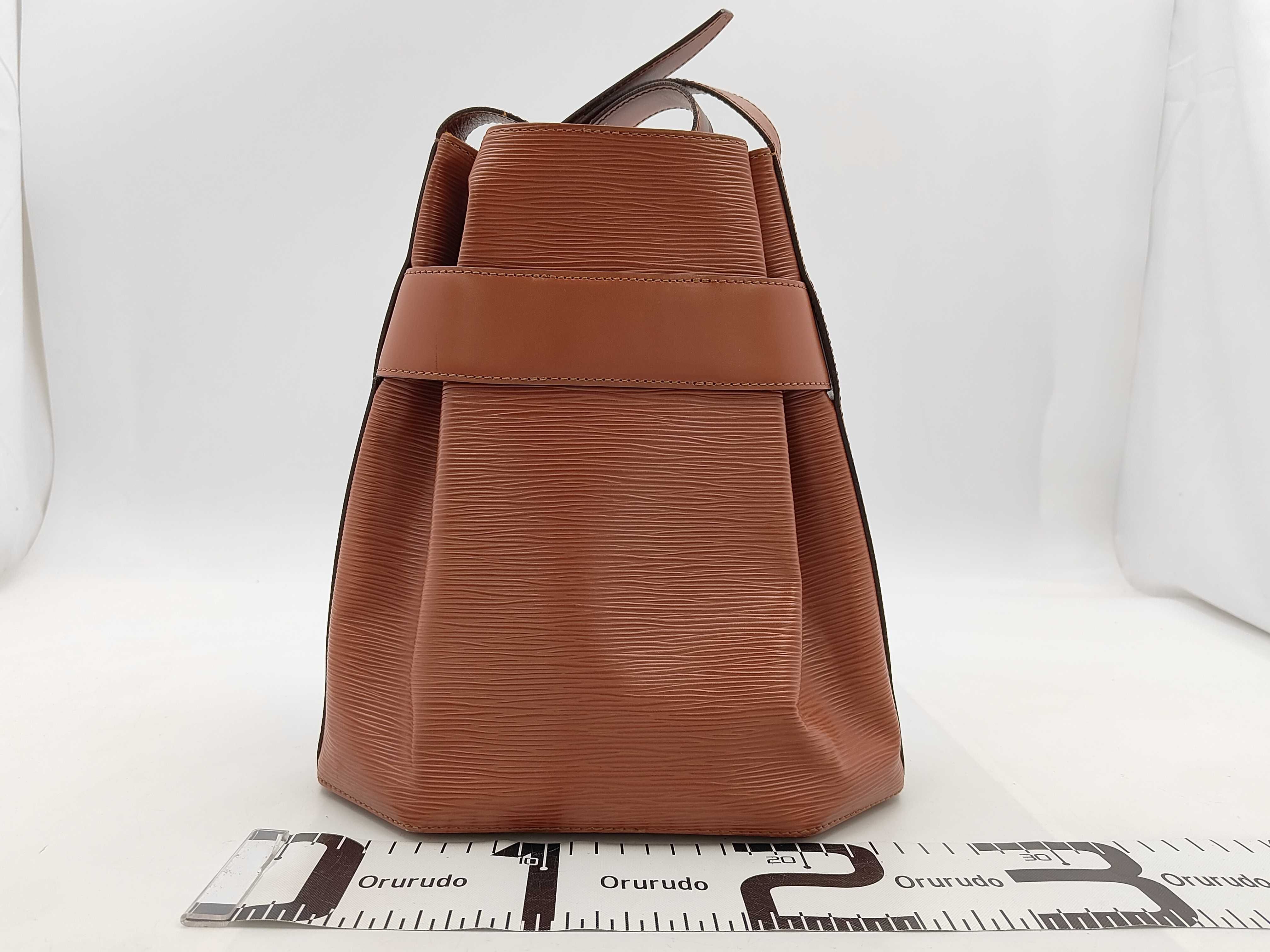 Epi Leather Sac Depaule Brown Shoulder Bag — view 2