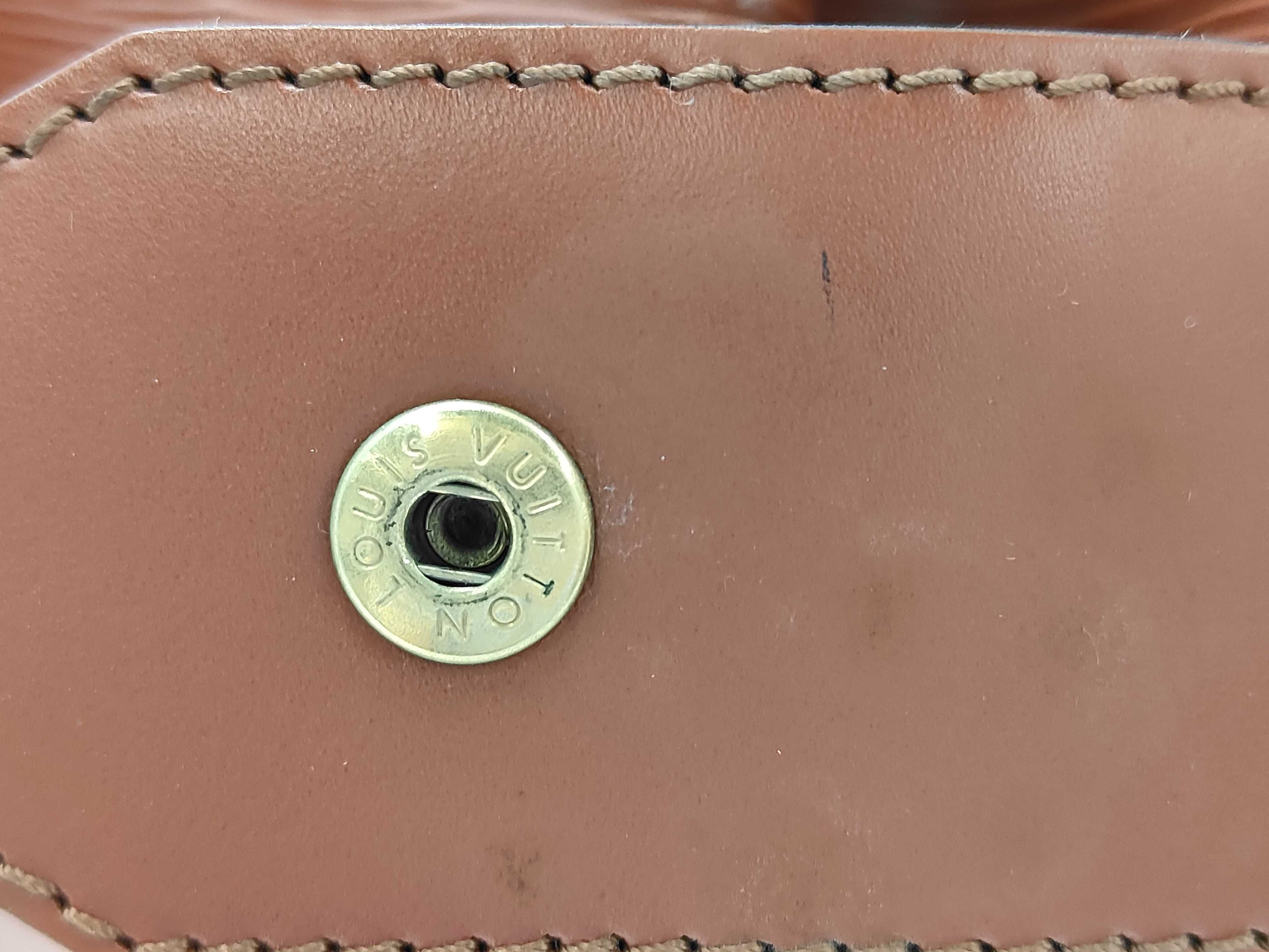 Epi Leather Sac Depaule Brown Shoulder Bag — view 13