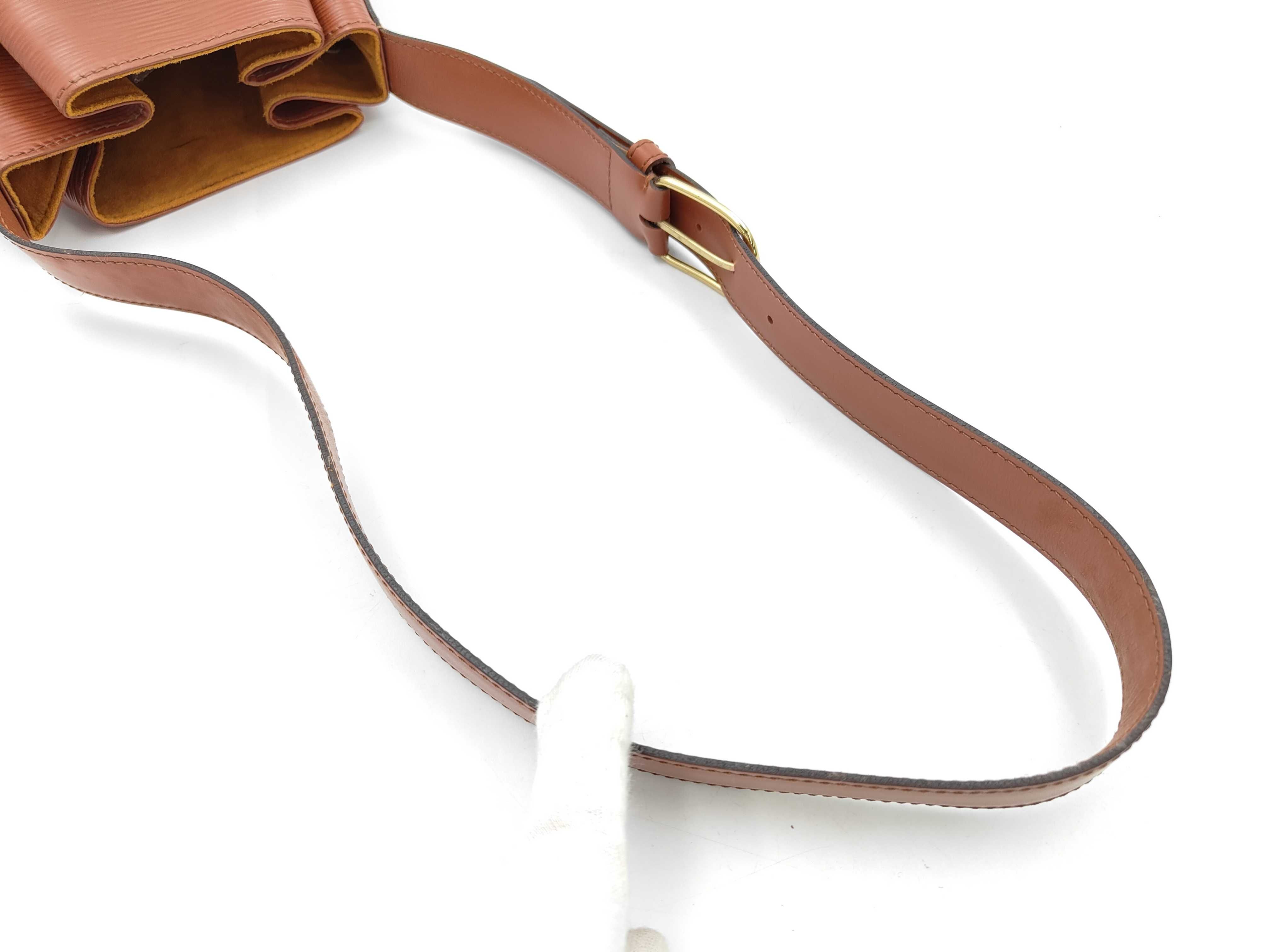 Epi Leather Sac Depaule Brown Shoulder Bag — view 3