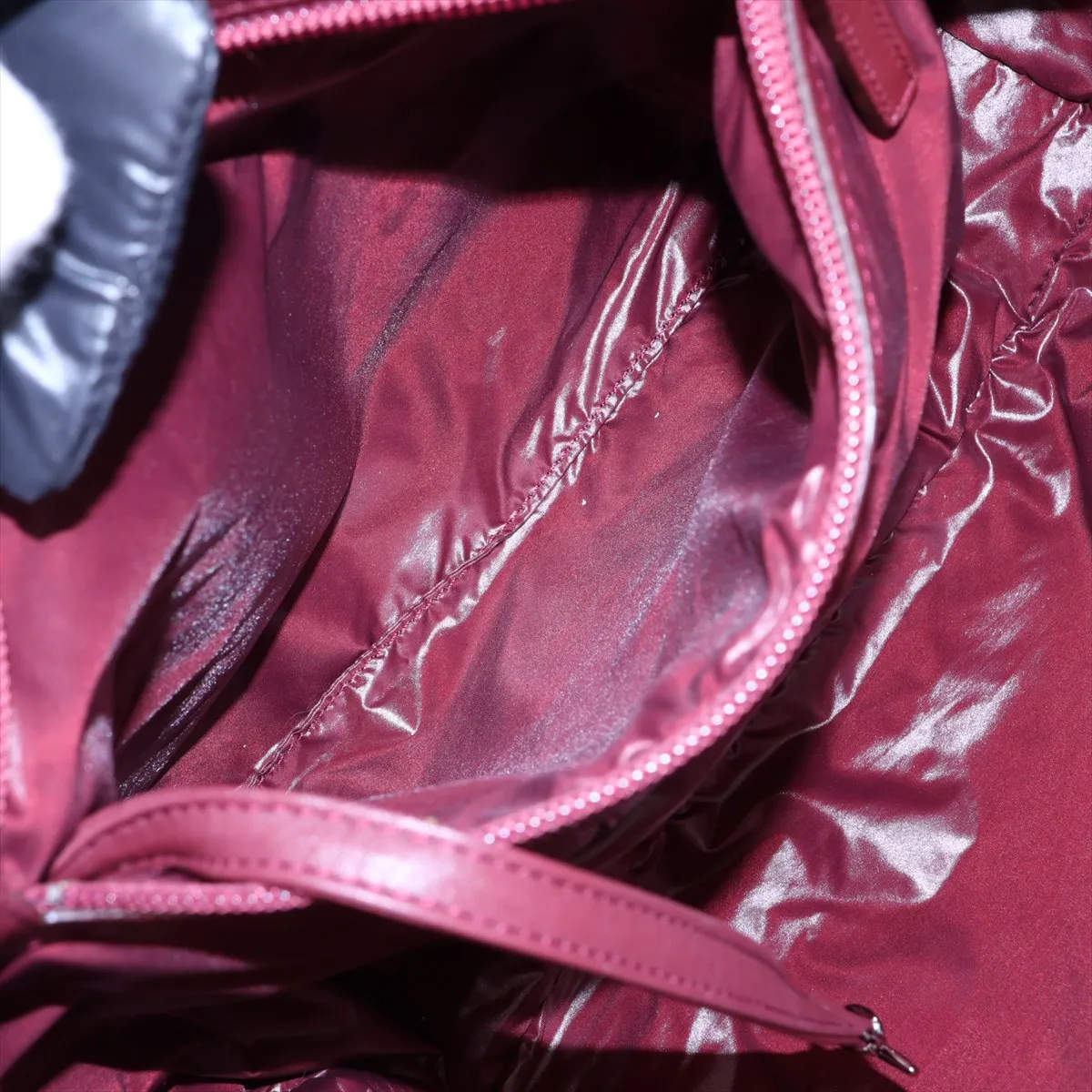 Coco Cocoon Nylon x Leather Backpack, Black with Silver Hardware, Item No. 13646884, Series No. 13 — view 8