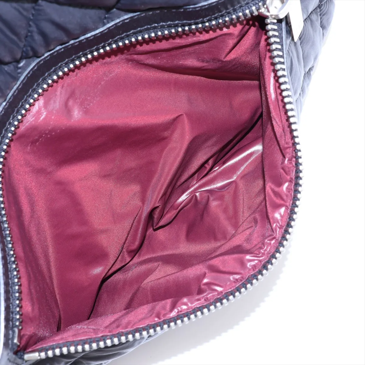Coco Cocoon Nylon x Leather Backpack, Black with Silver Hardware, Item No. 13646884, Series No. 13 — view 9