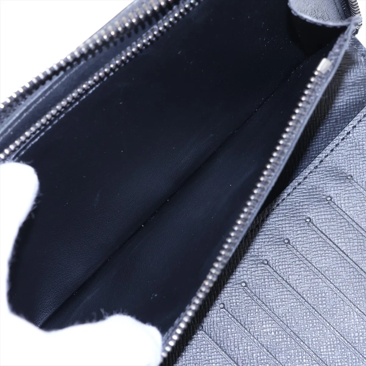 Monogram Eclipse Zippy Wallet Vertical M62295 Black Round Zip Wallet — view 6