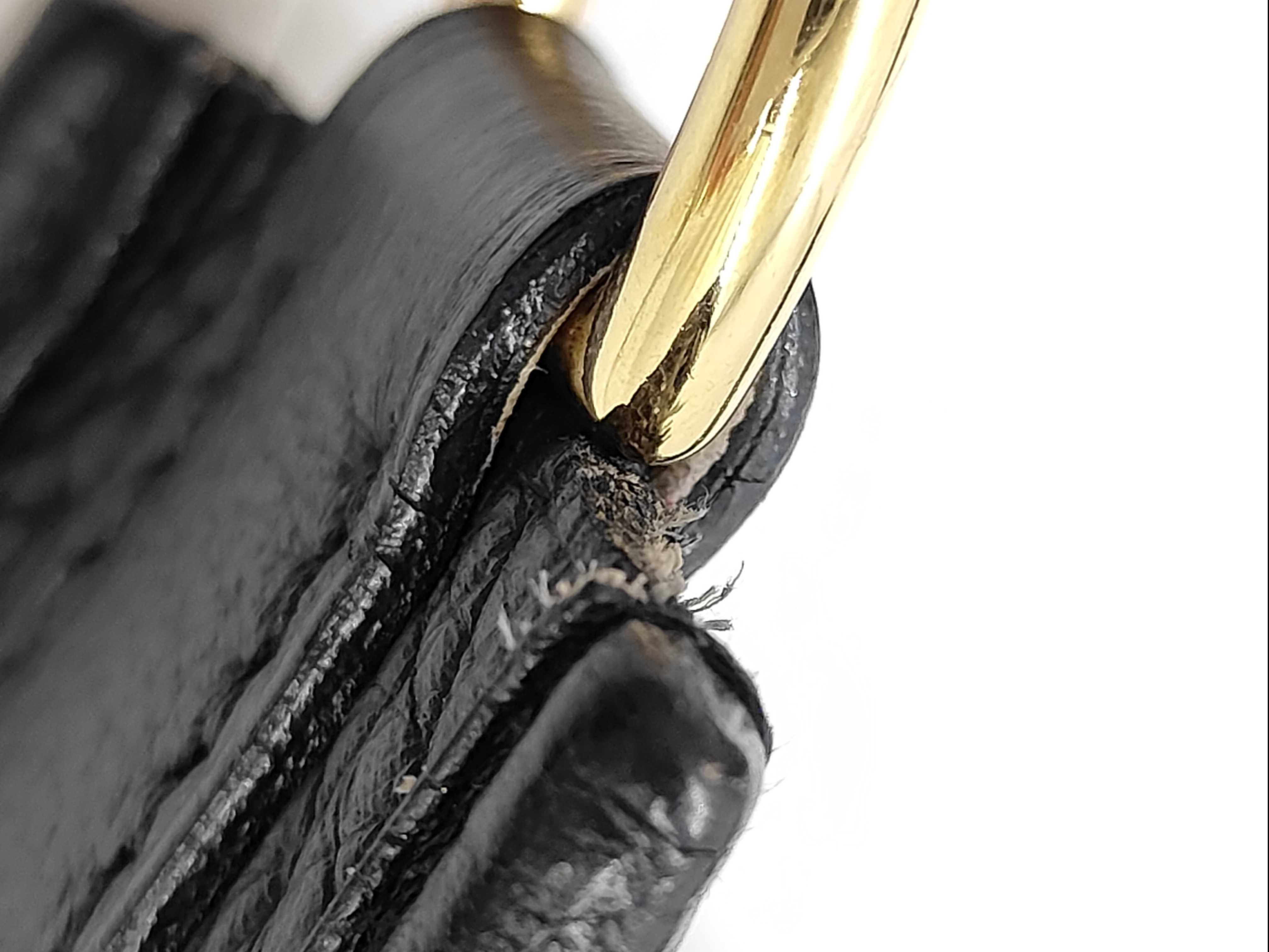 Evelyne III PM Black G stamp Taurillon Clemence leather Shoulder bag with dust bag and strap — view 4
