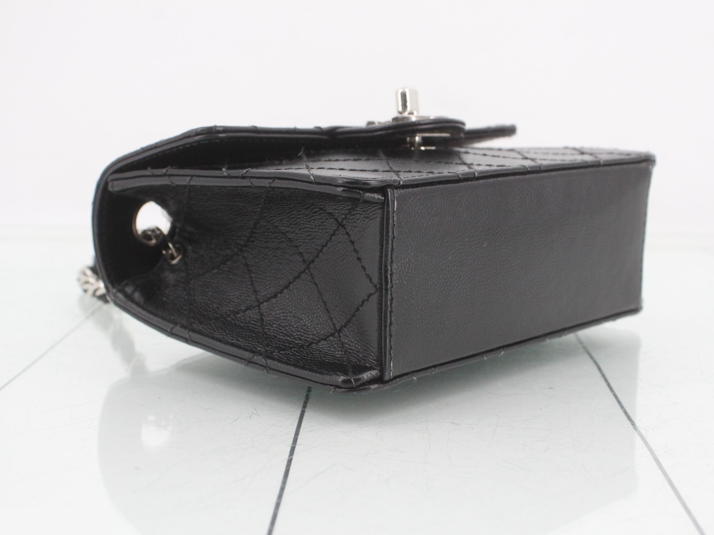 Matelasse Turnlock Mini Chain Shoulder Caviar Black S Hardware No. 5 — view 5