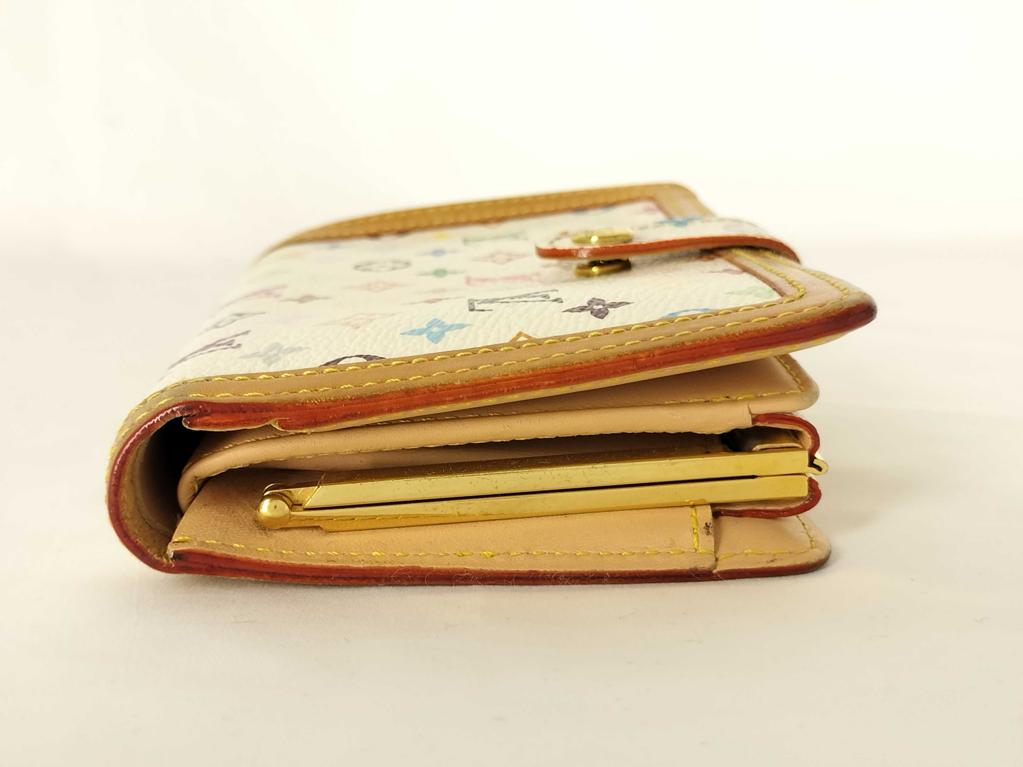 Monogram Multicolor Portemonnaie Viennois Wallet Blanc — view 12