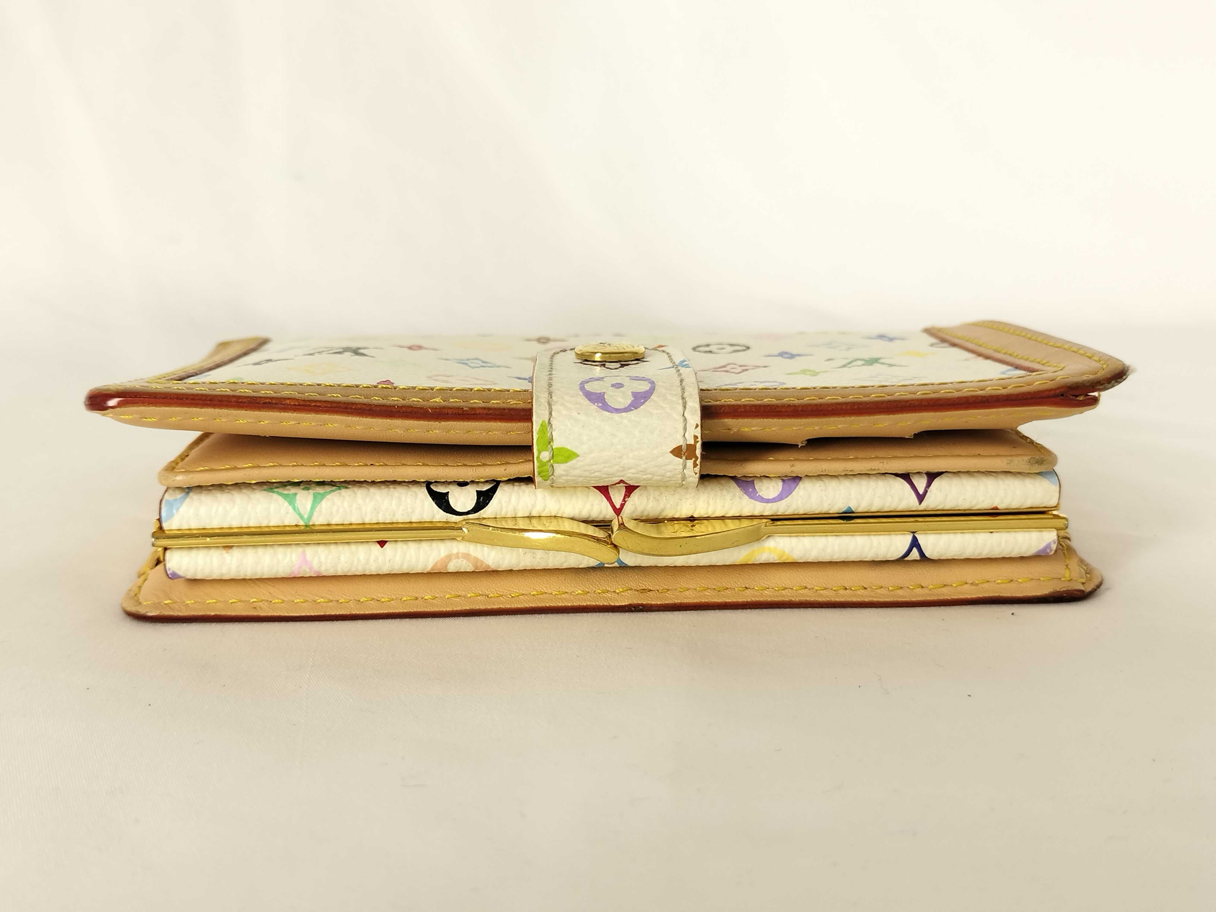 Monogram Multicolor Portemonnaie Viennois Wallet Blanc — view 13