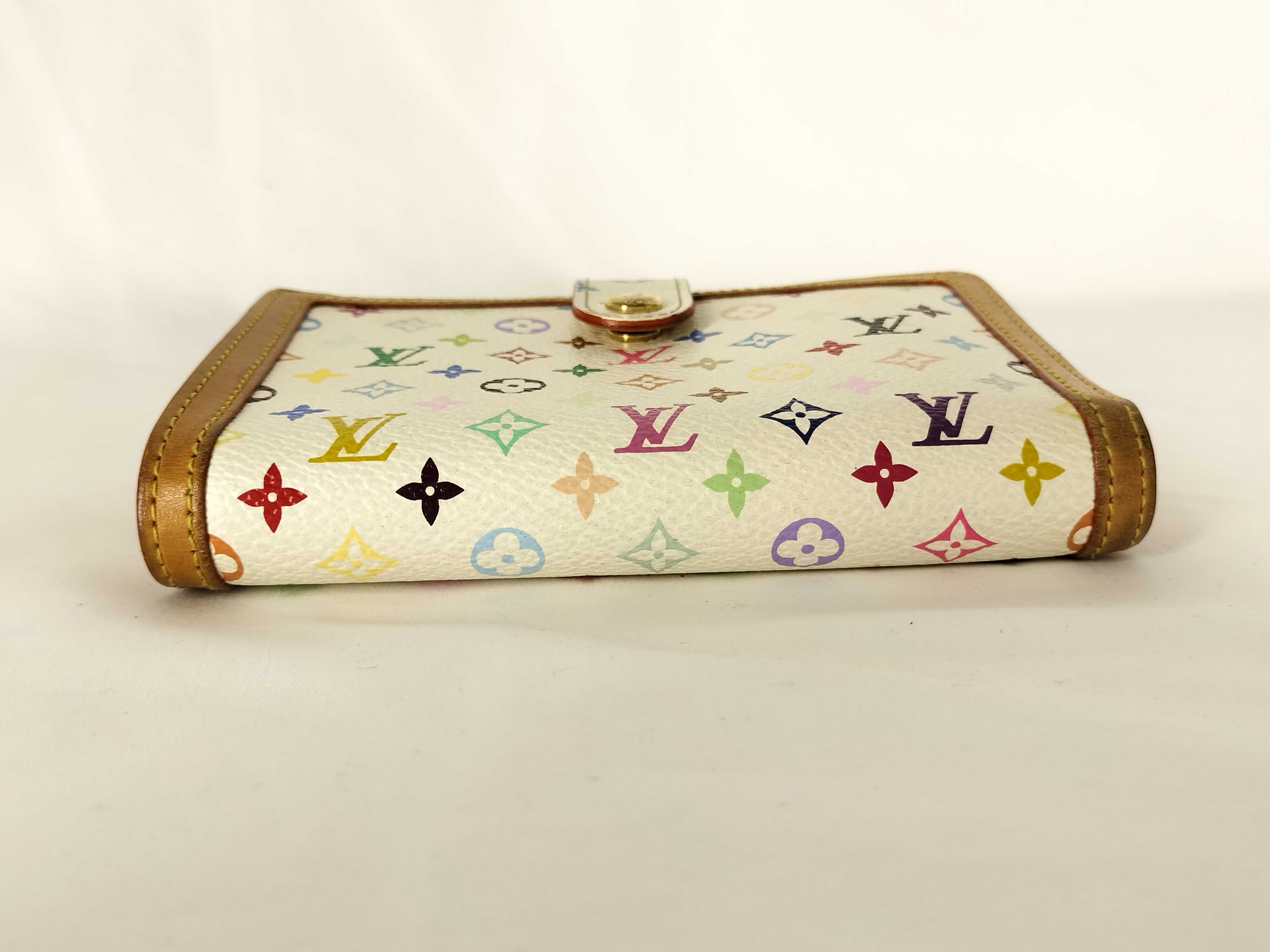 Monogram Multicolor Portemonnaie Viennois Wallet Blanc — view 15