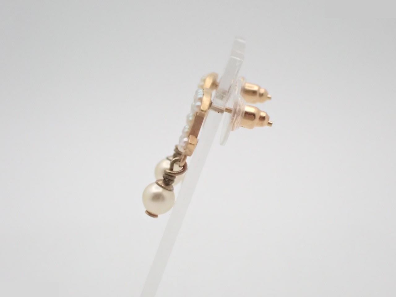 Coco Mark Gold Earrings — view 3