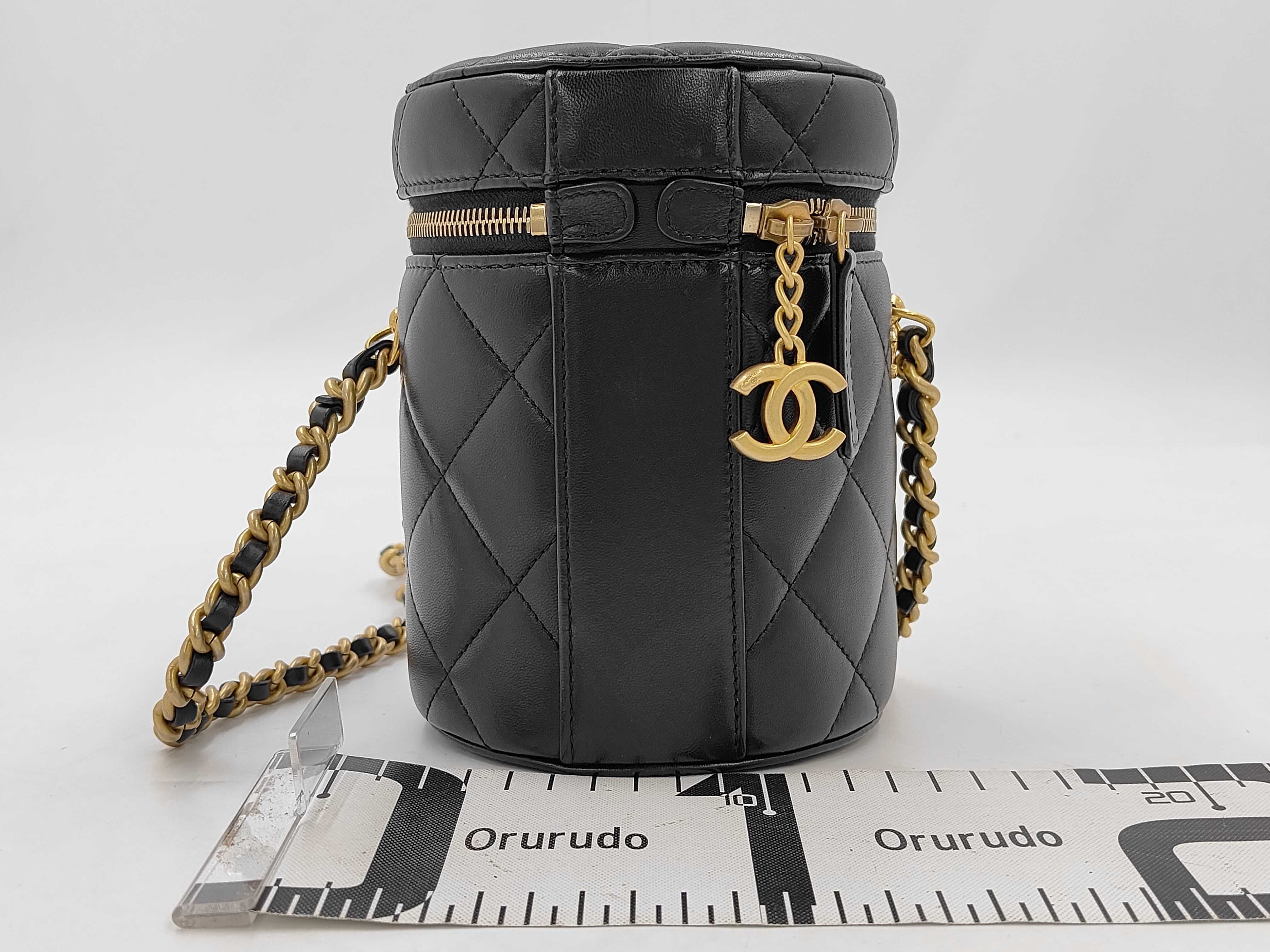 Box Black Quilted Makeup Bag — view 2