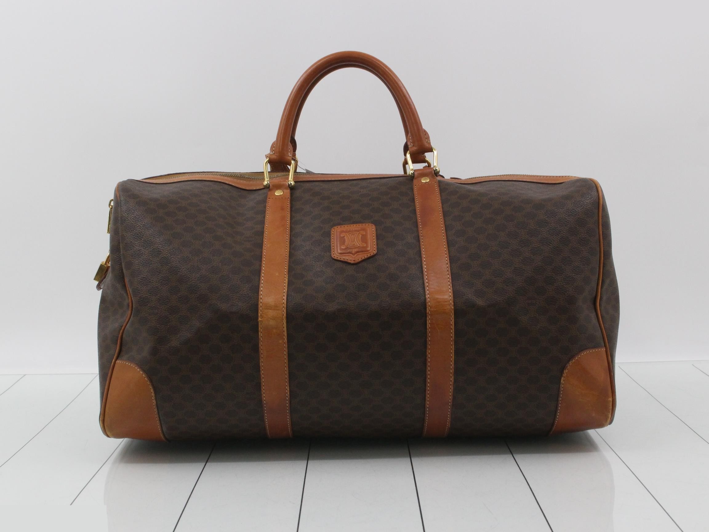 Macadam PVC Leather Boston Bag