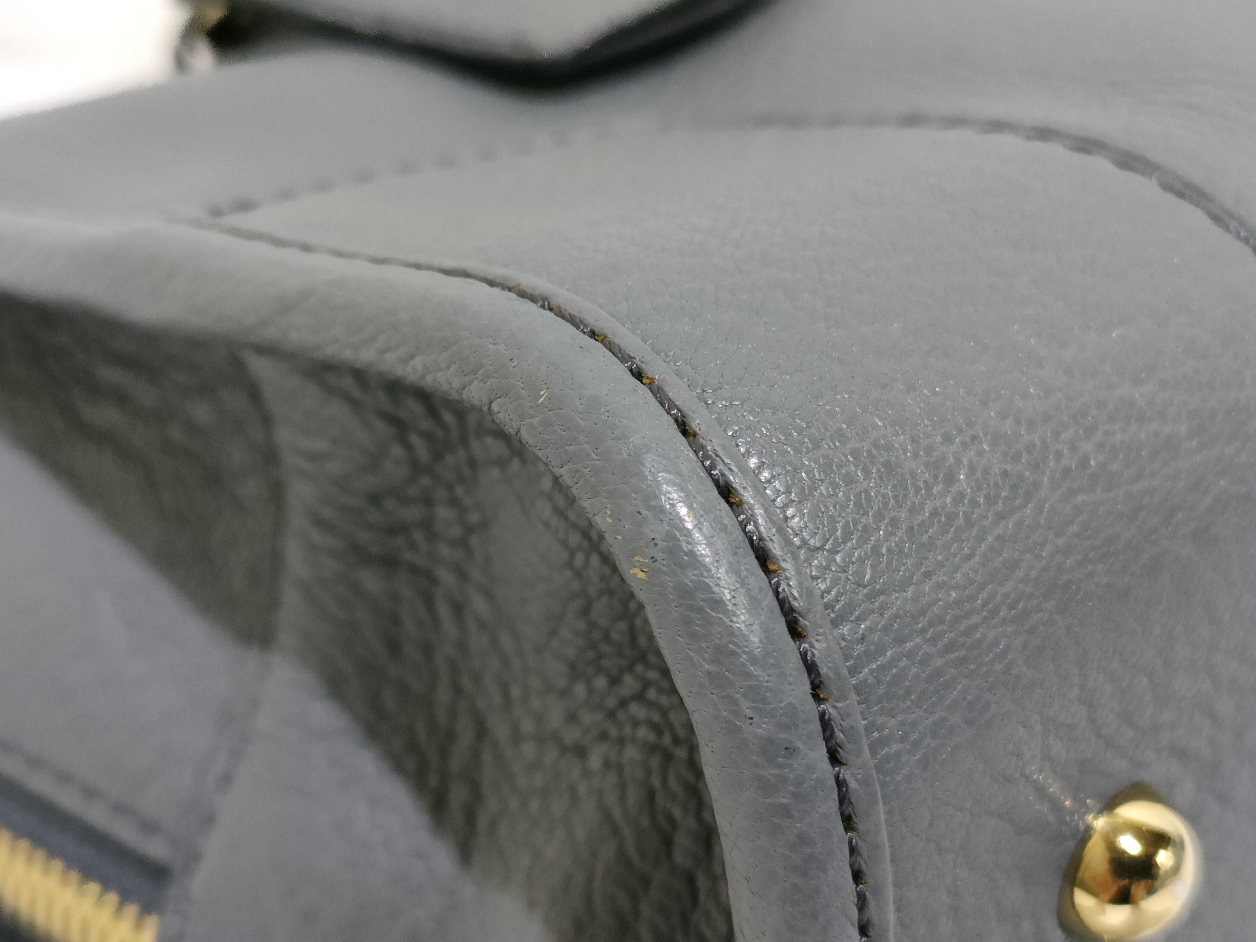 Amazona 28 Leather Handbag, Gray — view 6
