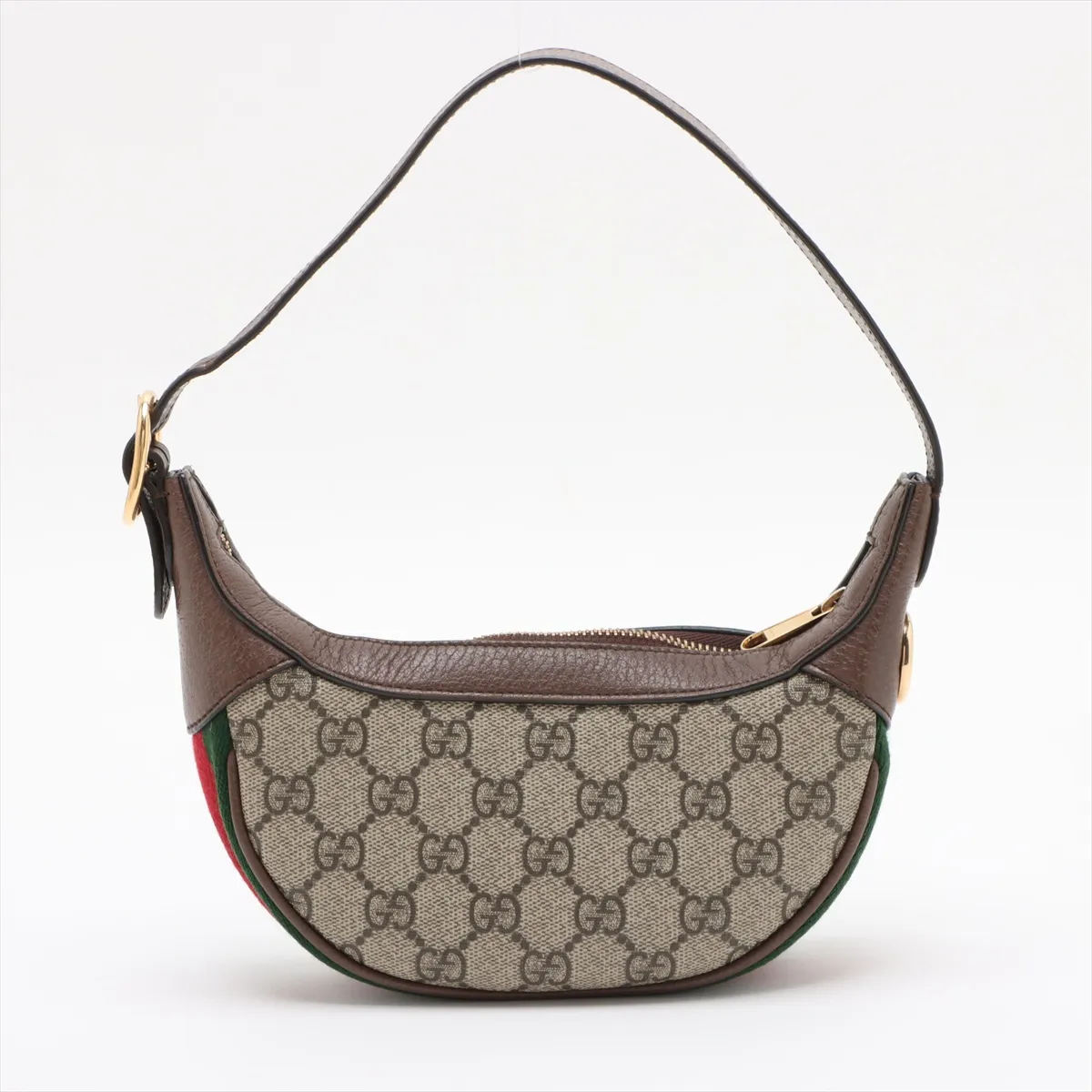 GG Supreme Ophidia PVC x Leather Handbag Beige x Brown 658551 — view 2