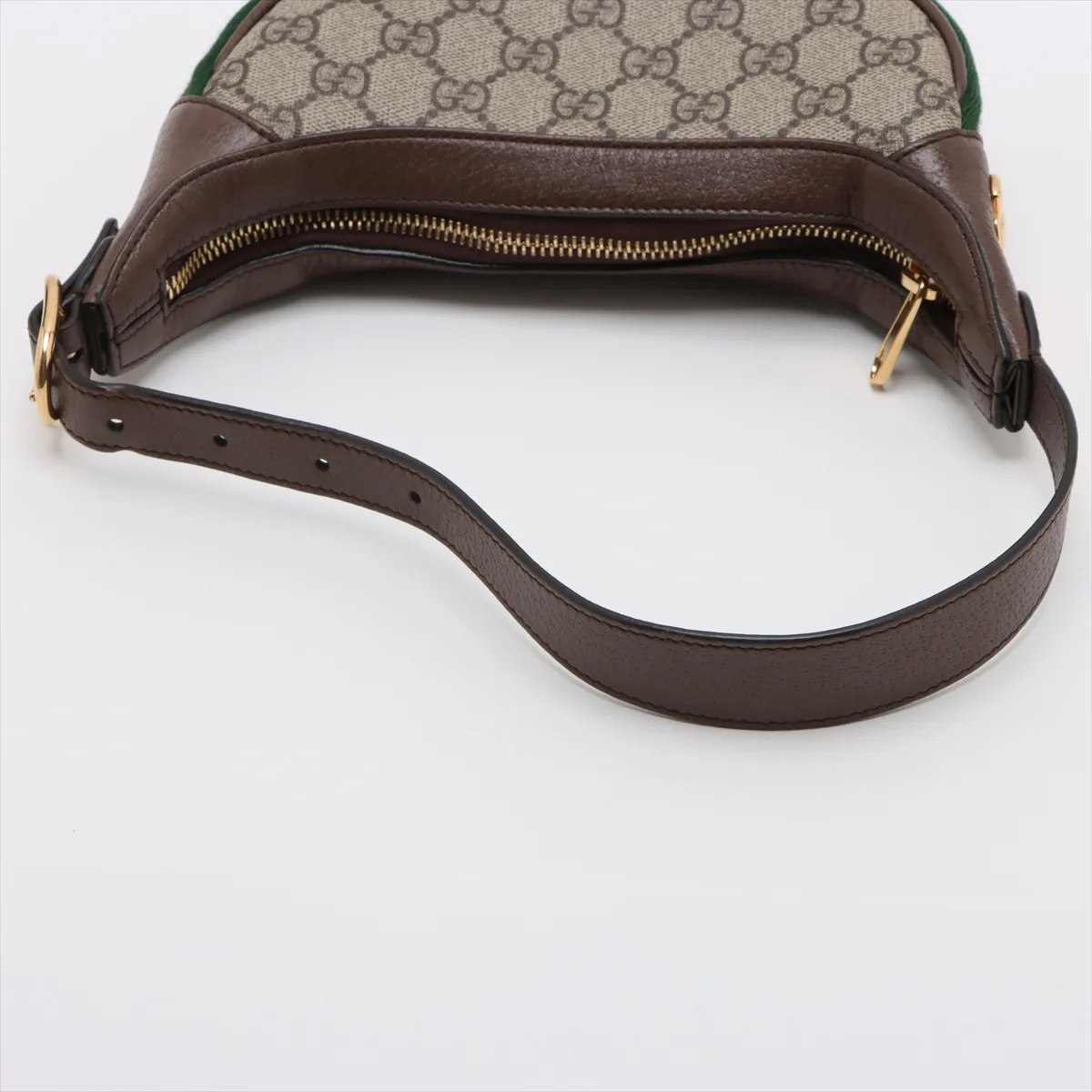 GG Supreme Ophidia PVC x Leather Handbag Beige x Brown 658551 — view 5