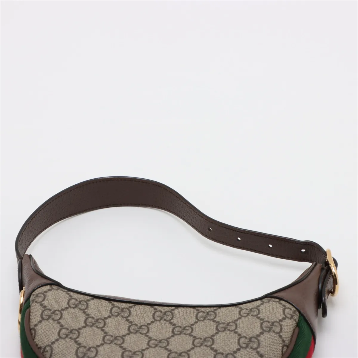 GG Supreme Ophidia PVC x Leather Handbag Beige x Brown 658551 — view 6