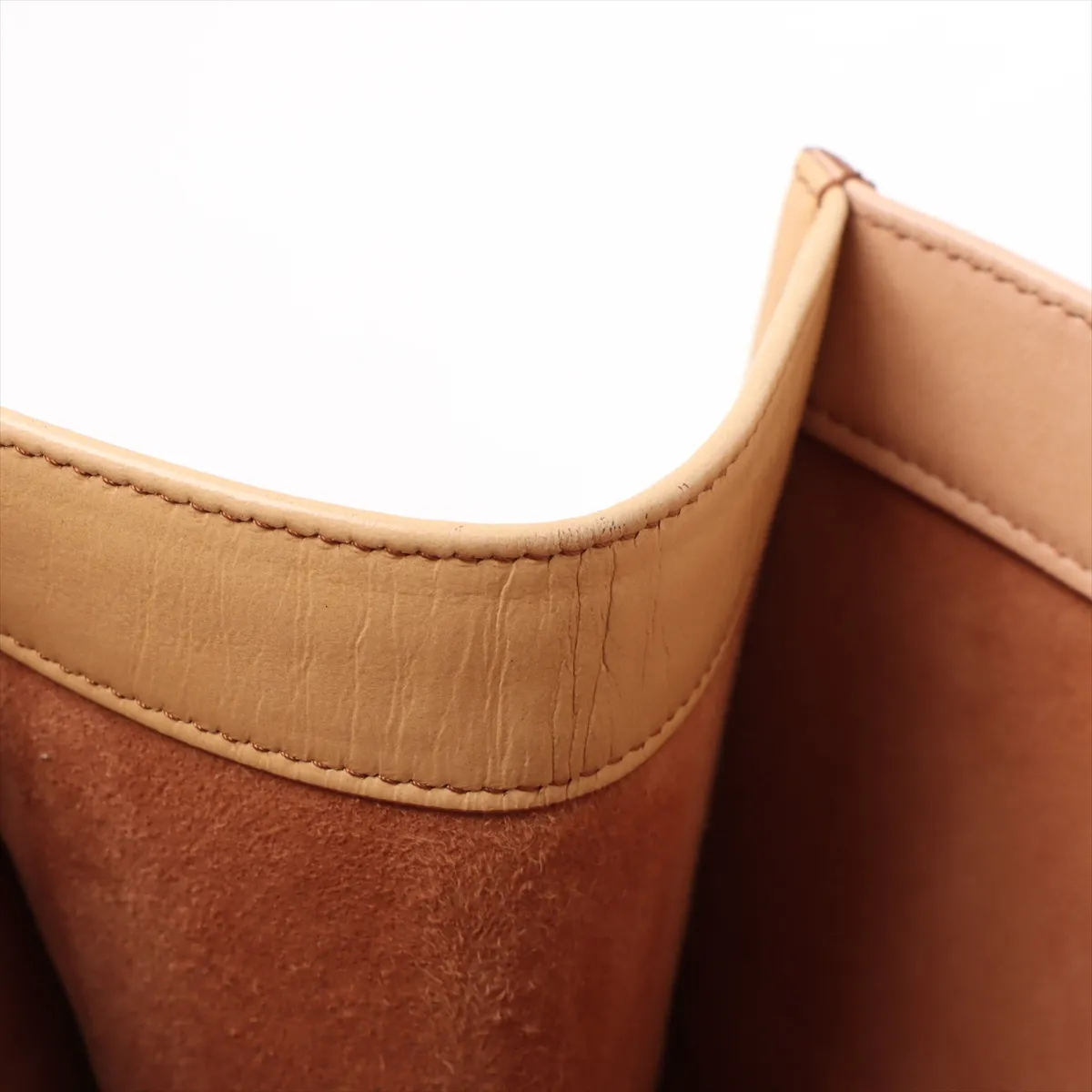 Book Tote Medium Leather Tote Bag Brown — view 12
