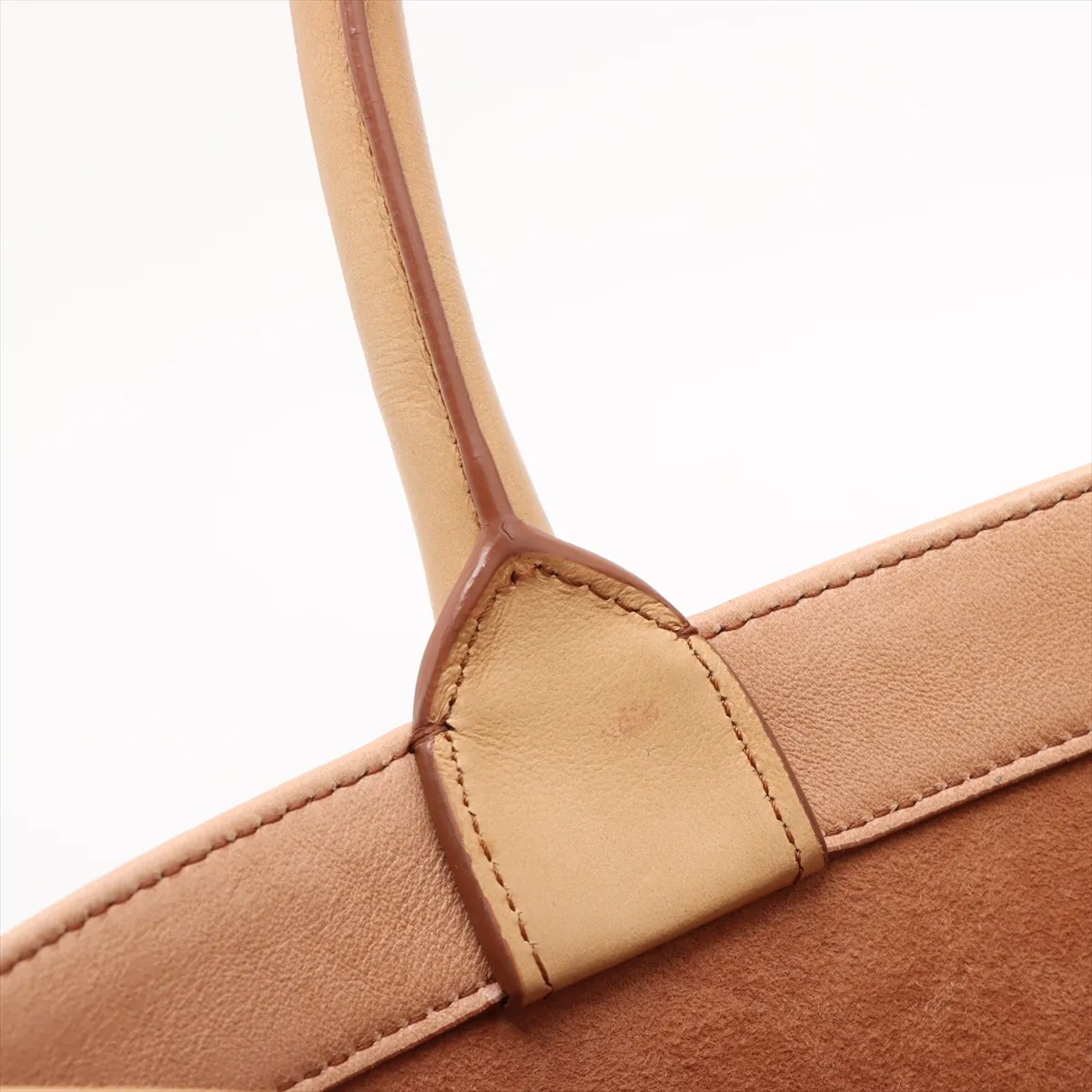 Book Tote Medium Leather Tote Bag Brown — view 9