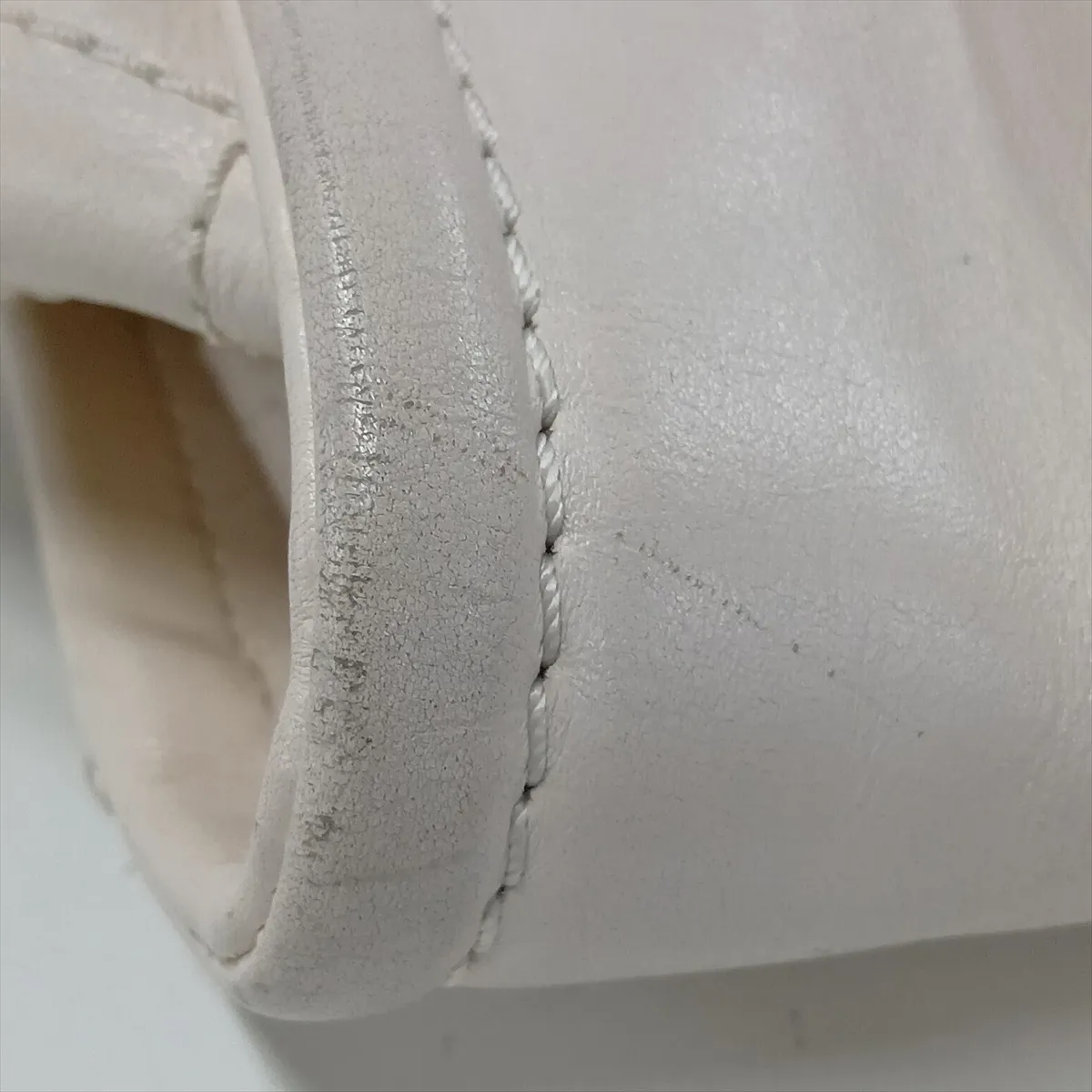 Deauville MM Leather 2-Way Tote Bag, White with Gold Hardware, 30554636 (Serial Number in the 30s) — view 15