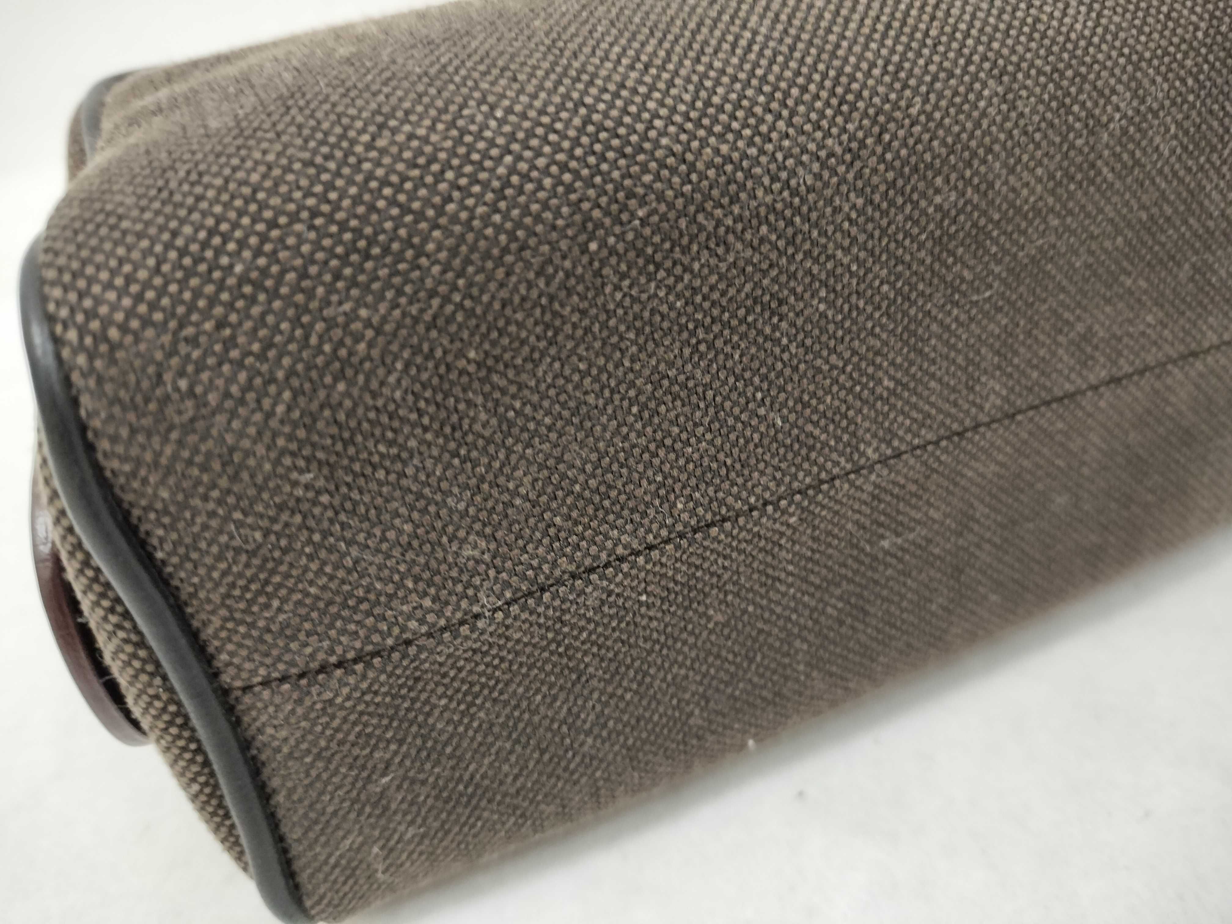 Vintage Canvas Pouch Bag, Olive, 2N1288, with Guarantee Card and Dust Bag. — view 11