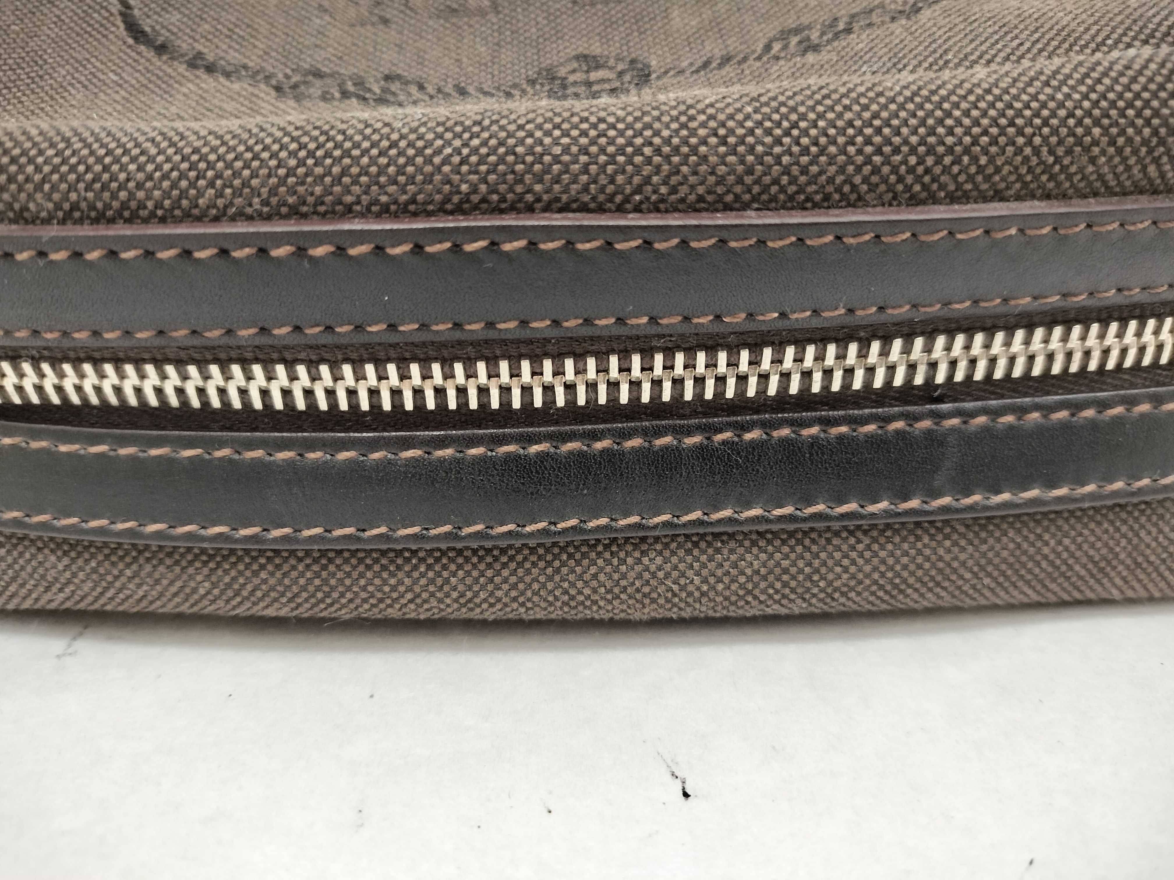 Vintage Canvas Pouch Bag, Olive, 2N1288, with Guarantee Card and Dust Bag. — view 3