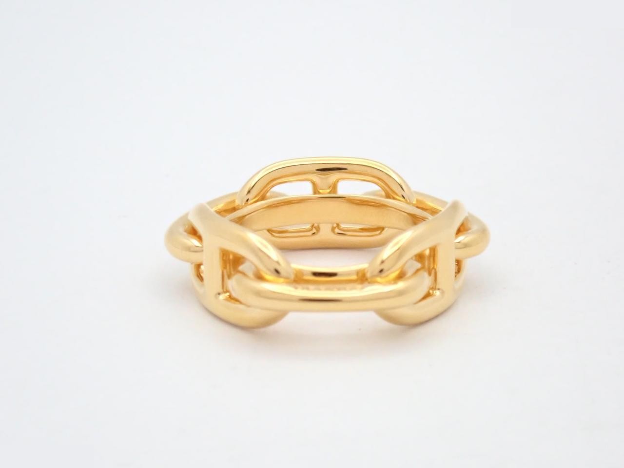 Hermès Chaine d'Ancre Scarf Ring, Gold — view 2