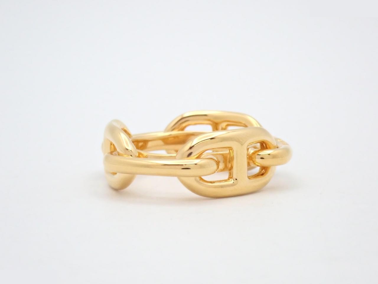 Hermès Chaine d'Ancre Scarf Ring, Gold — view 3