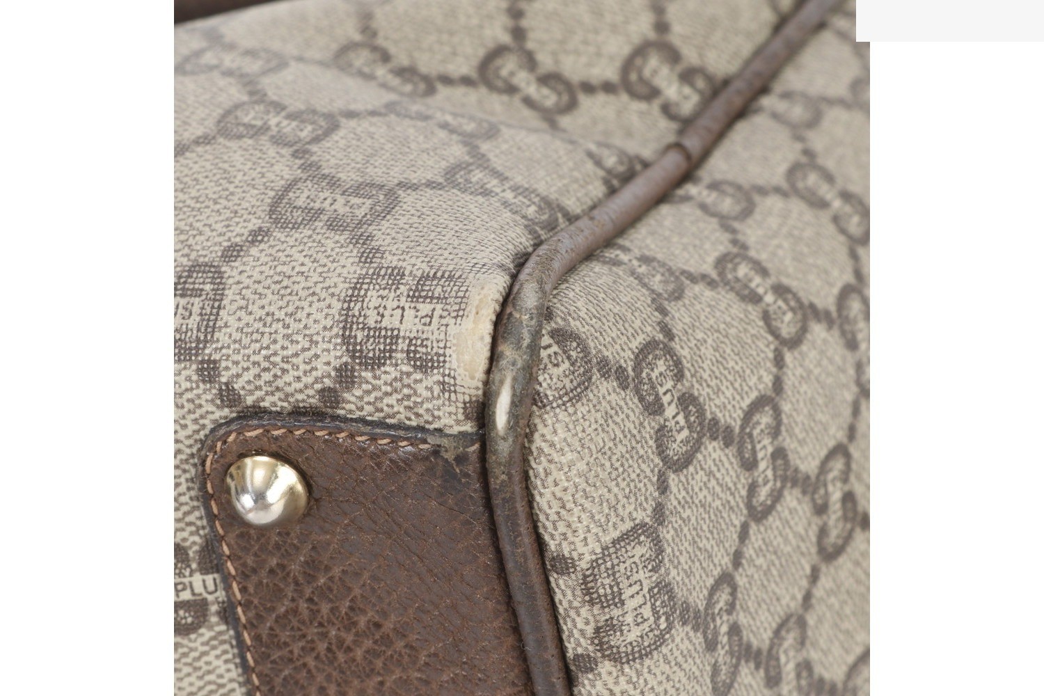 Sherry Line GG Plus Leather Tote Bag Mini Boston — view 12