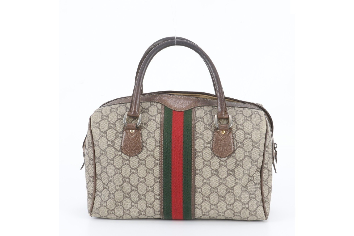 Sherry Line GG Plus Leather Tote Bag Mini Boston — view 3