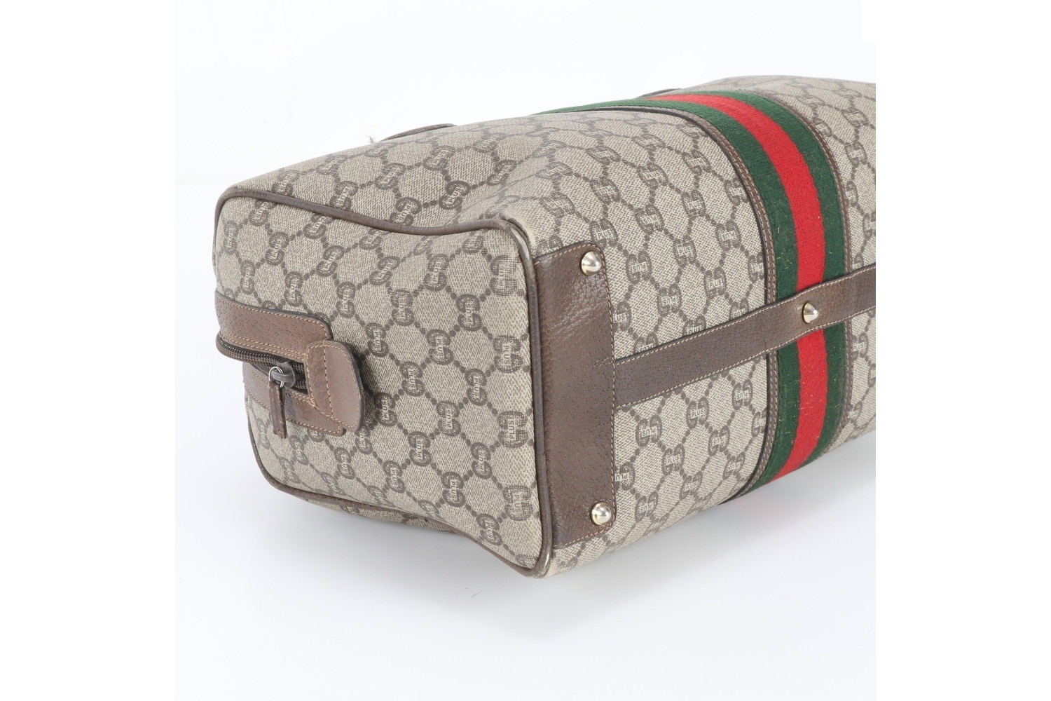 Sherry Line GG Plus Leather Tote Bag Mini Boston — view 5