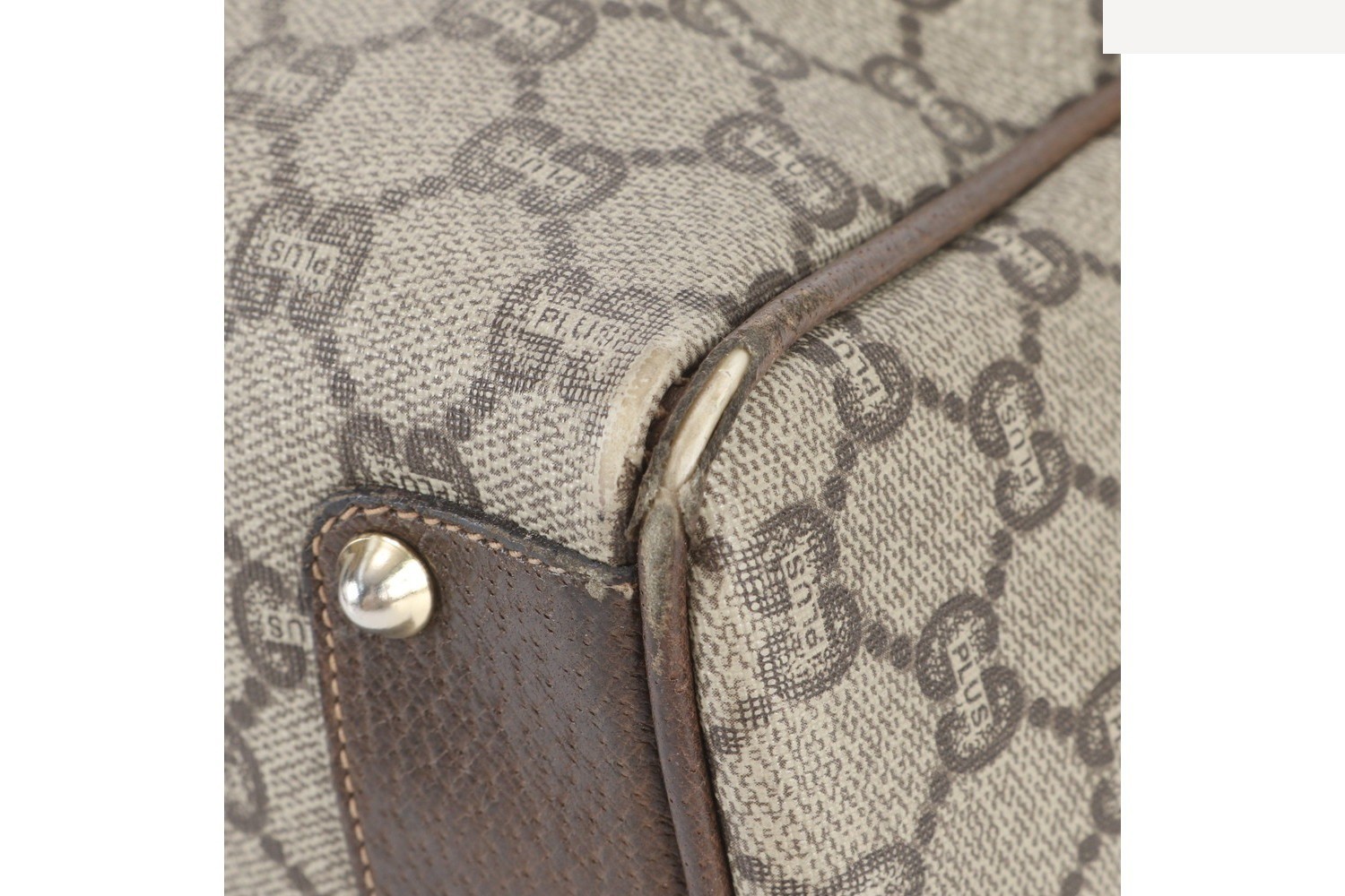 Sherry Line GG Plus Leather Tote Bag Mini Boston — view 9