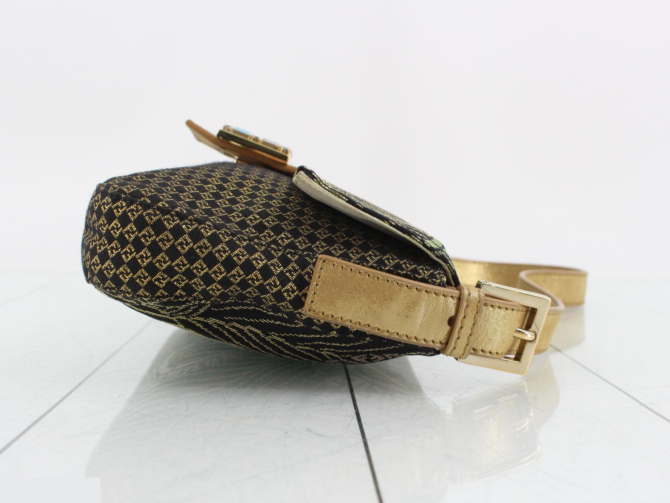 Rhinestone embroidered Mamma Baguette shoulder bag — view 3