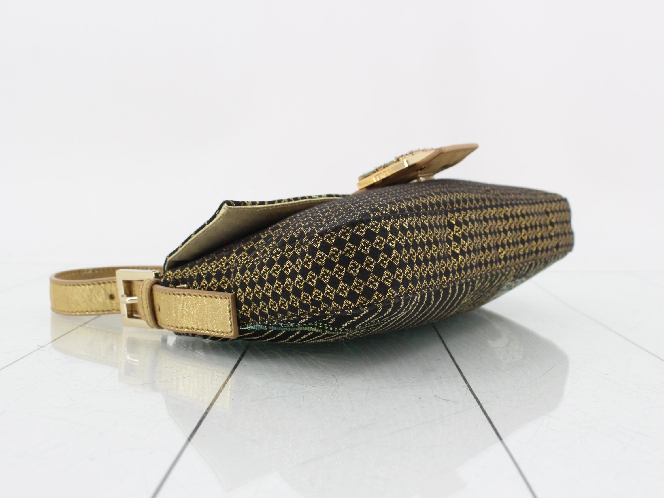 Rhinestone embroidered Mamma Baguette shoulder bag — view 5