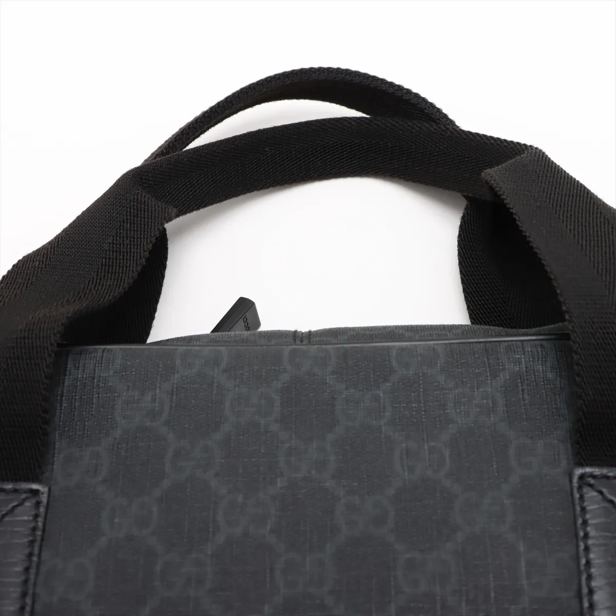 GG Supreme PVC 2WAY Handbag Black 169934 — view 6