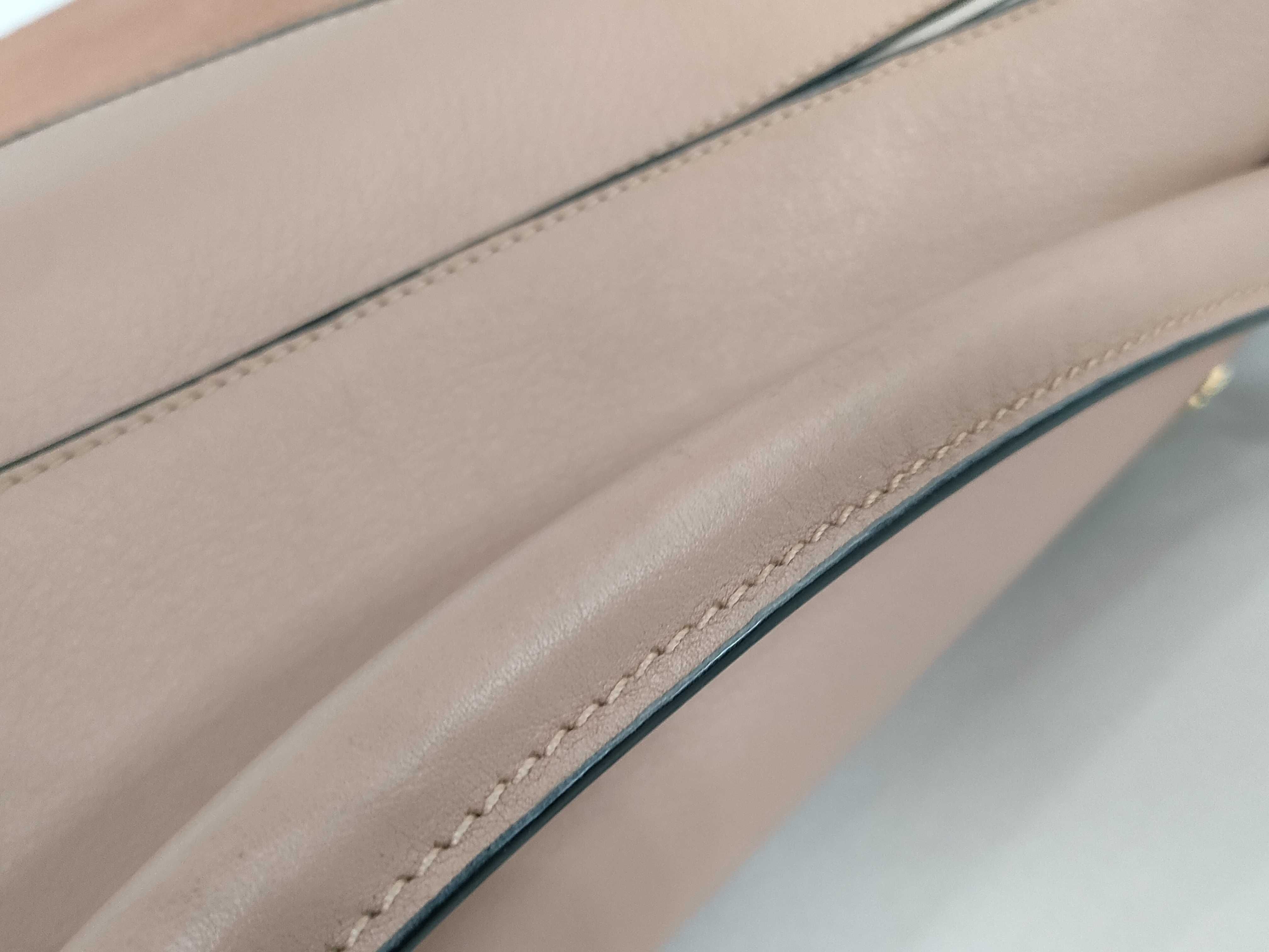 Puzzle Bag, Calfskin x Suede, Pink Shoulder Bag — view 4