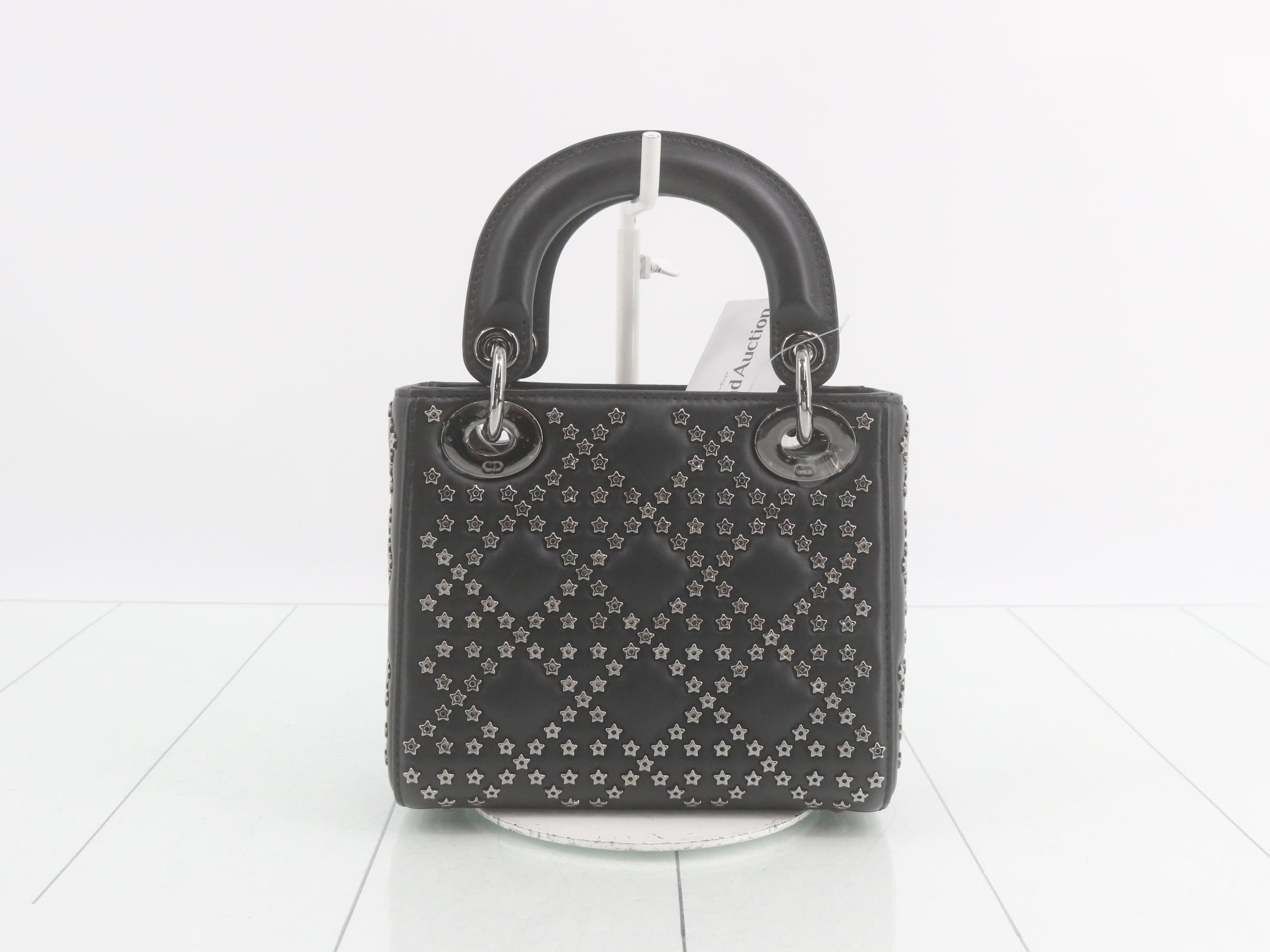 Lady Dior Lambskin Star Studded 2-Way Handbag — view 2