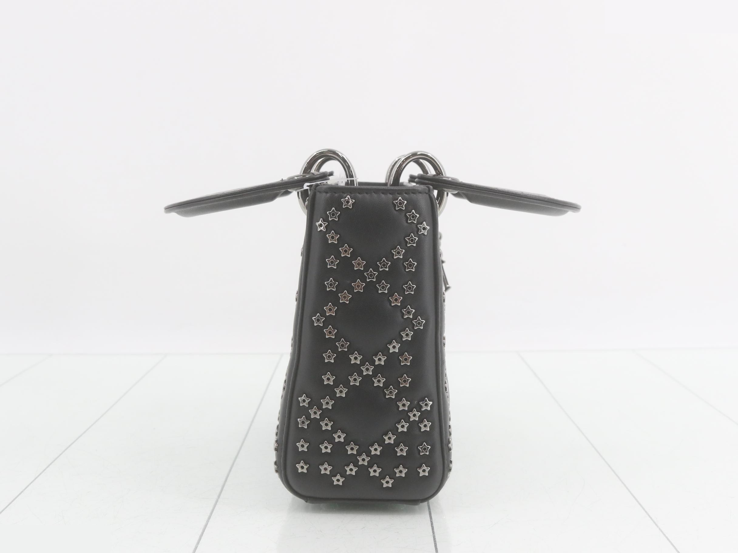Lady Dior Lambskin Star Studded 2-Way Handbag — view 4