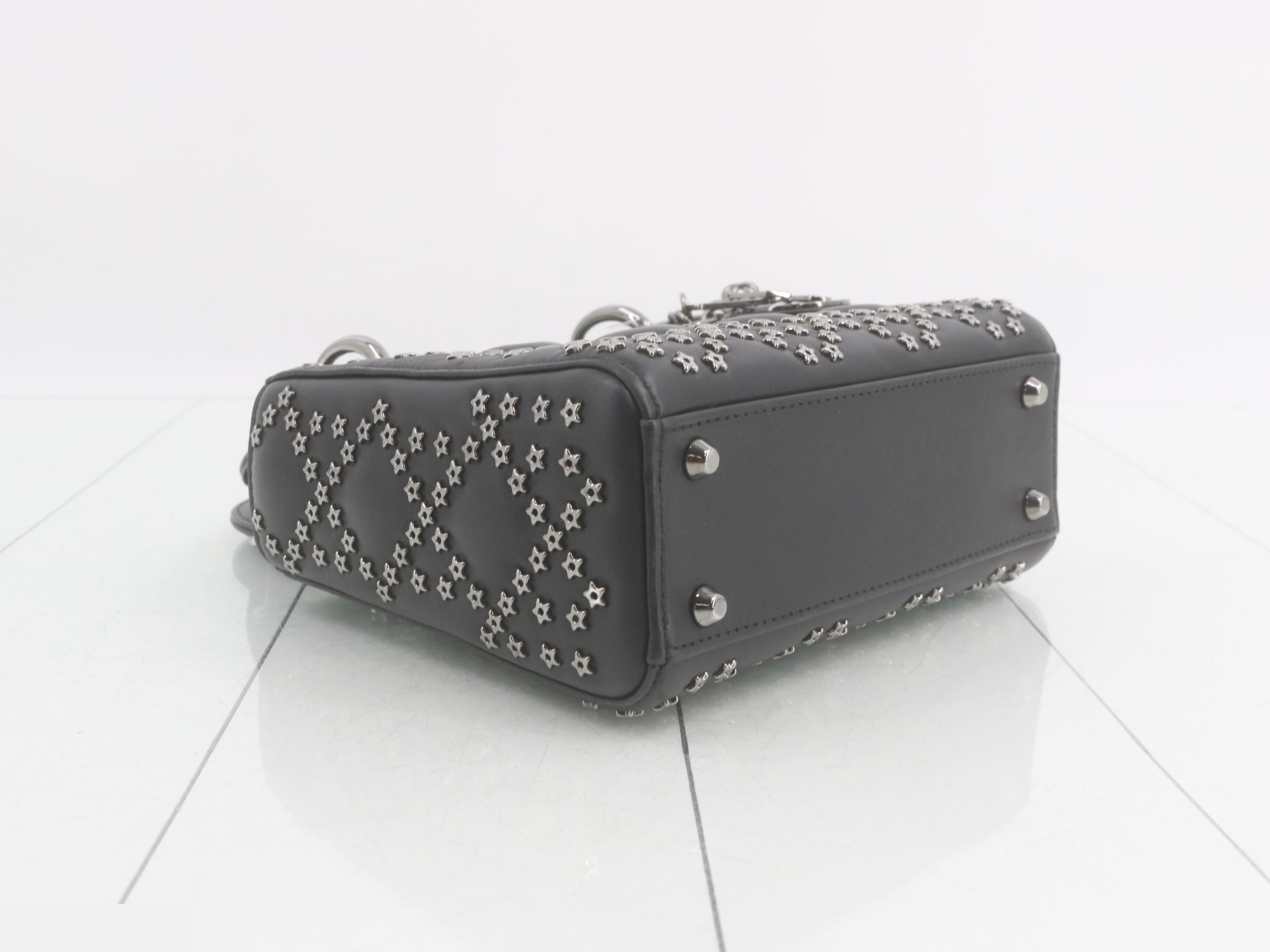 Lady Dior Lambskin Star Studded 2-Way Handbag — view 5