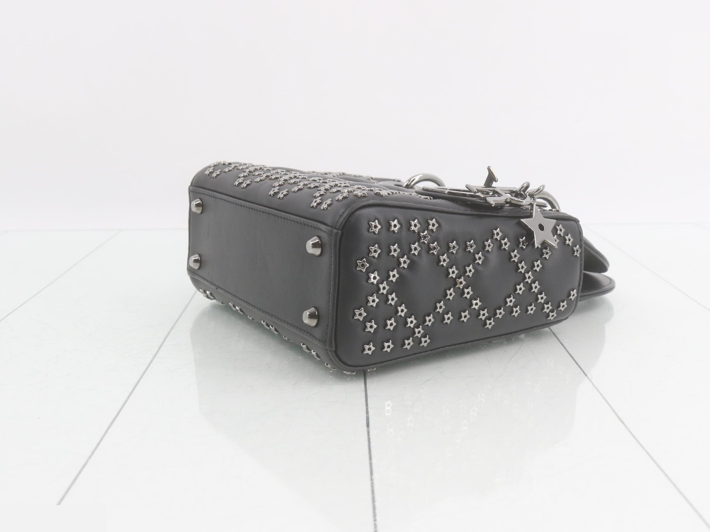 Lady Dior Lambskin Star Studded 2-Way Handbag — view 6