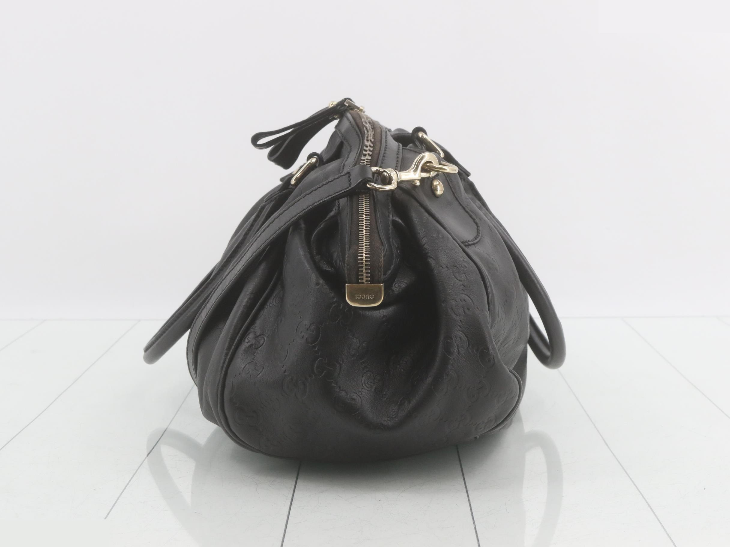 Sukey Diamante Leather Black Shoulder Bag — view 3